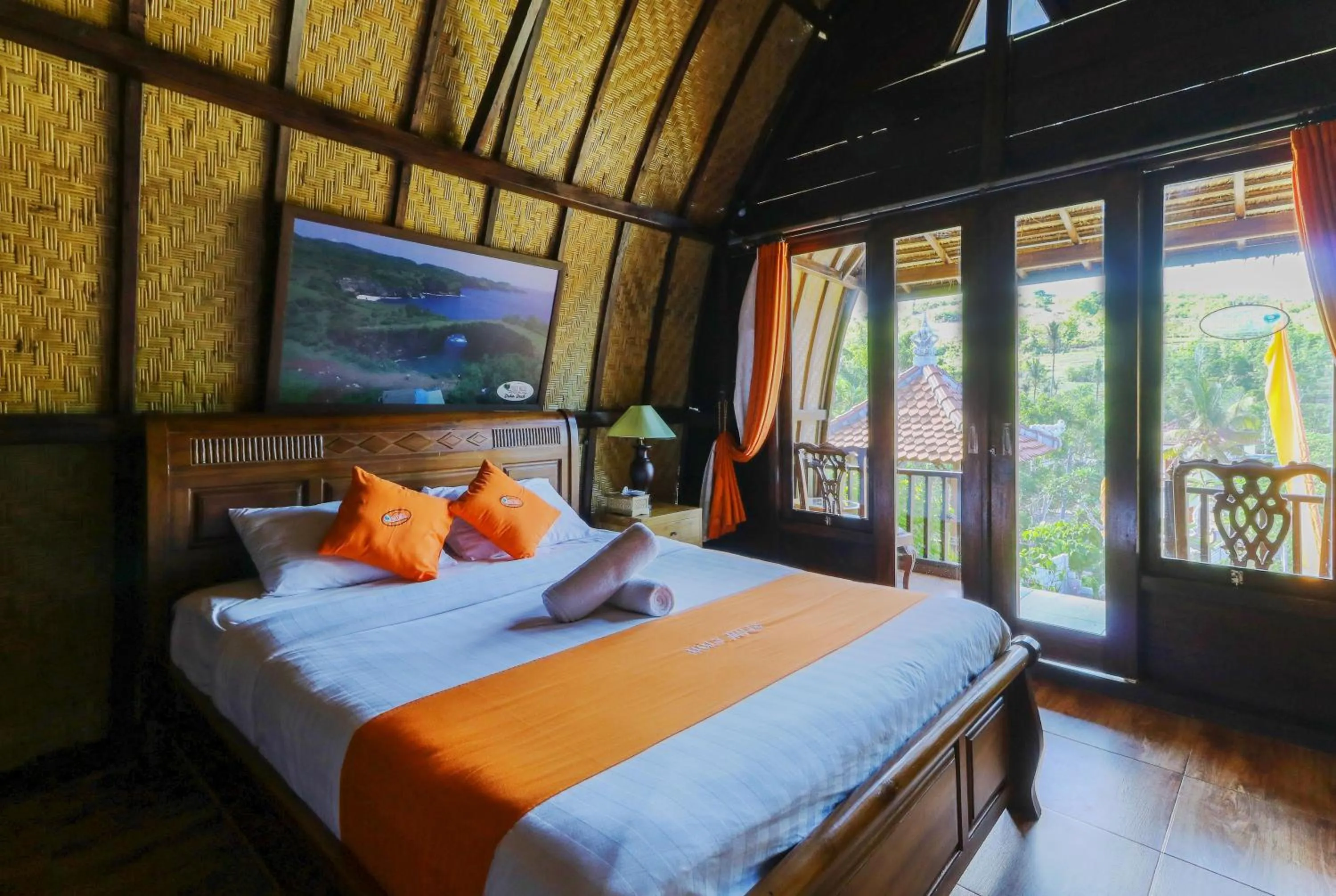 Bedroom in Holy Hills Bungalow Nusa Penida