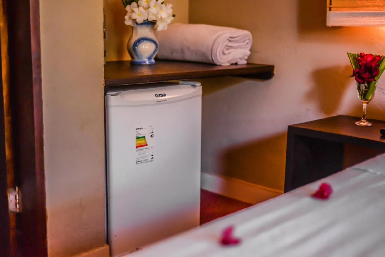 Bed in Pousada Tubarão