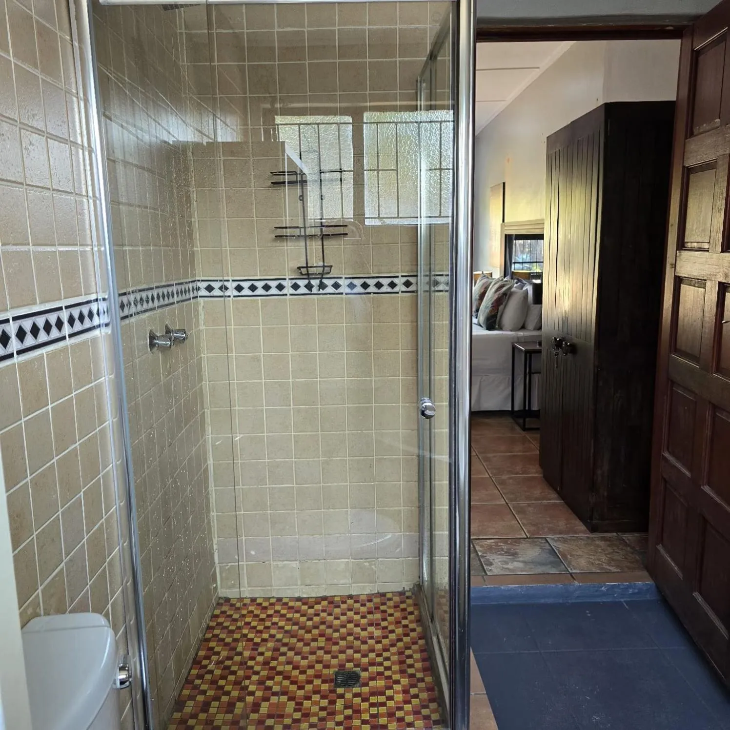 Shower in Bothabelo Bed and Breakfast