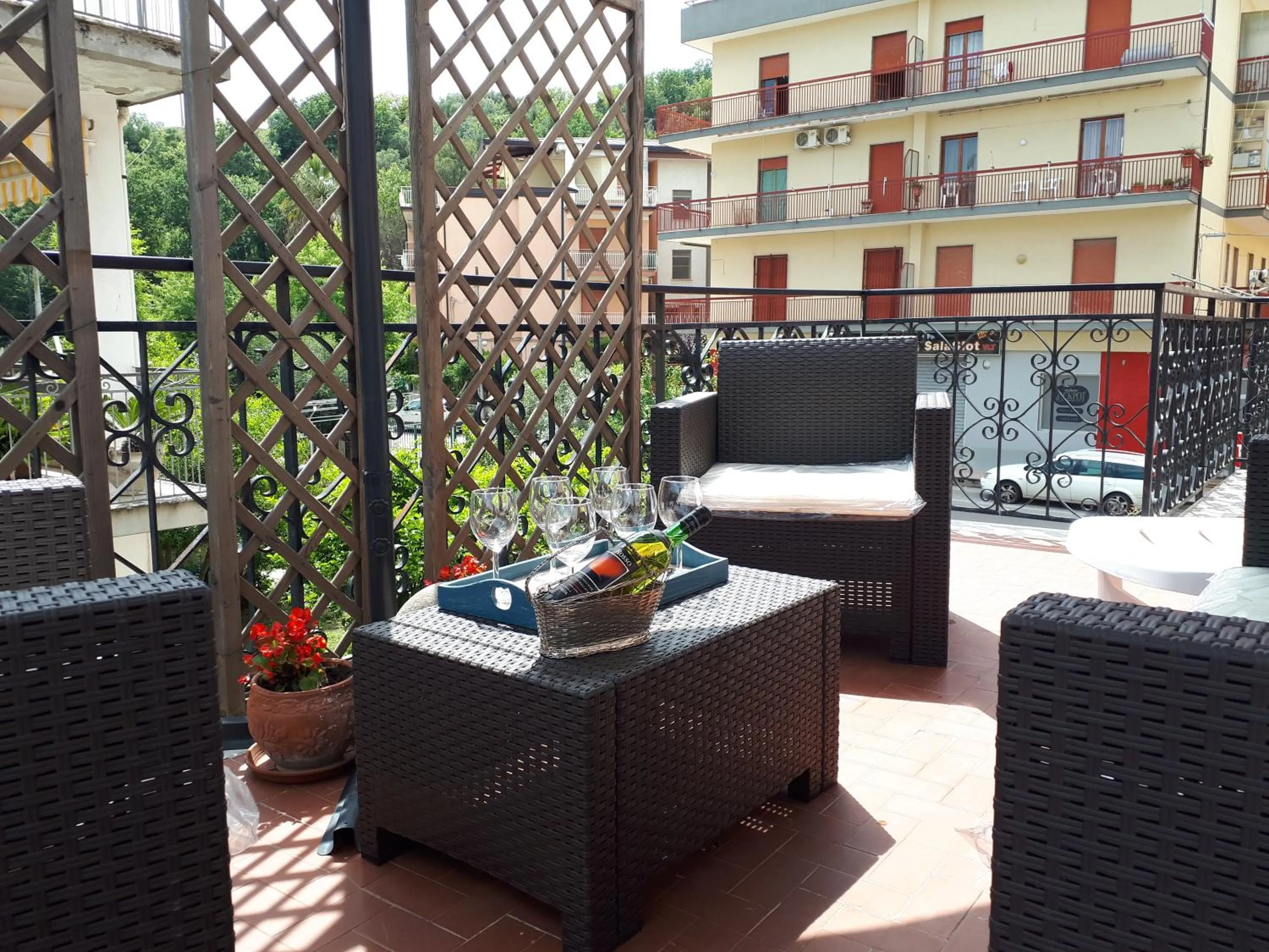 Patio in Villa Ada B&B