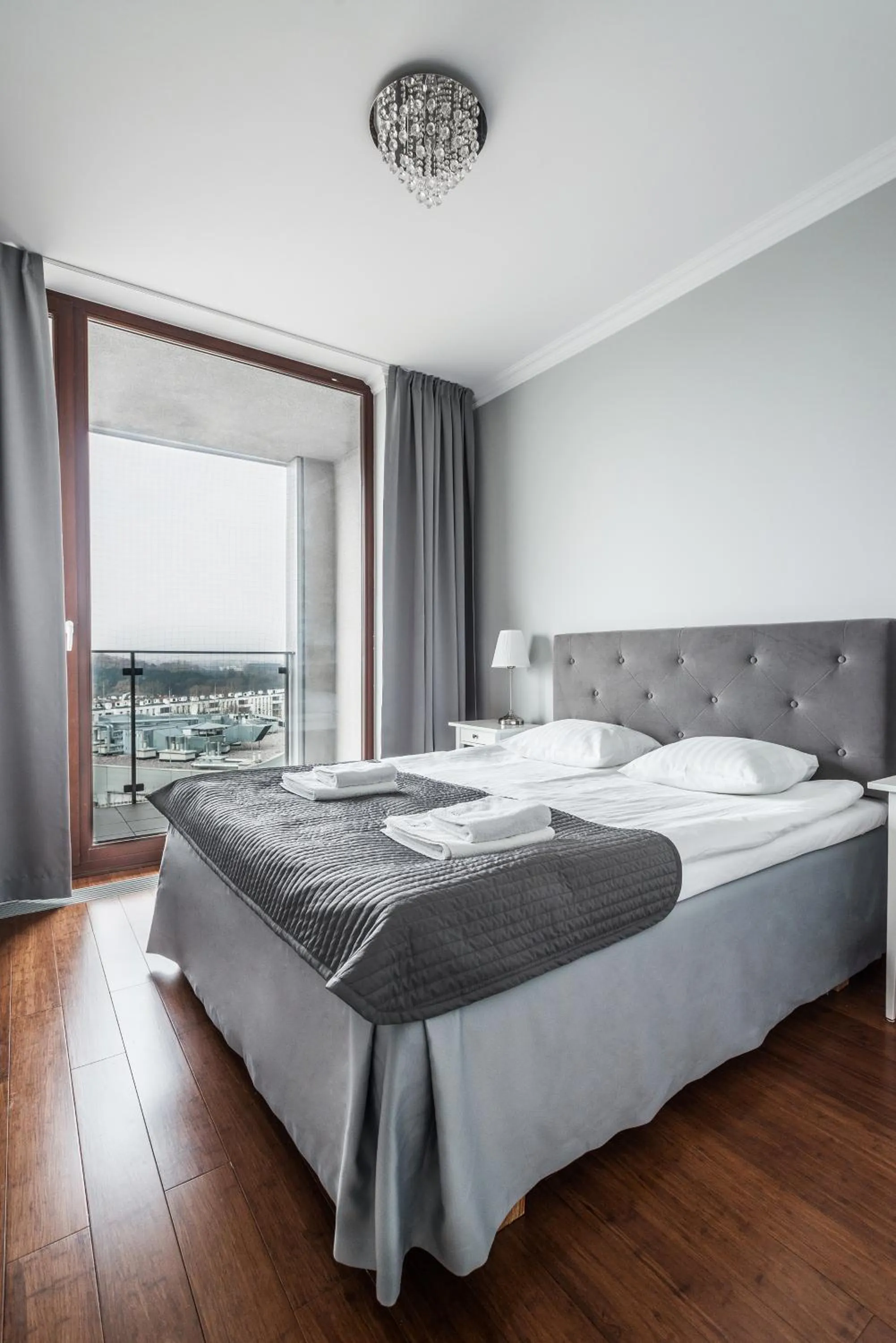 Bedroom, Bed in Triton Park Apartments