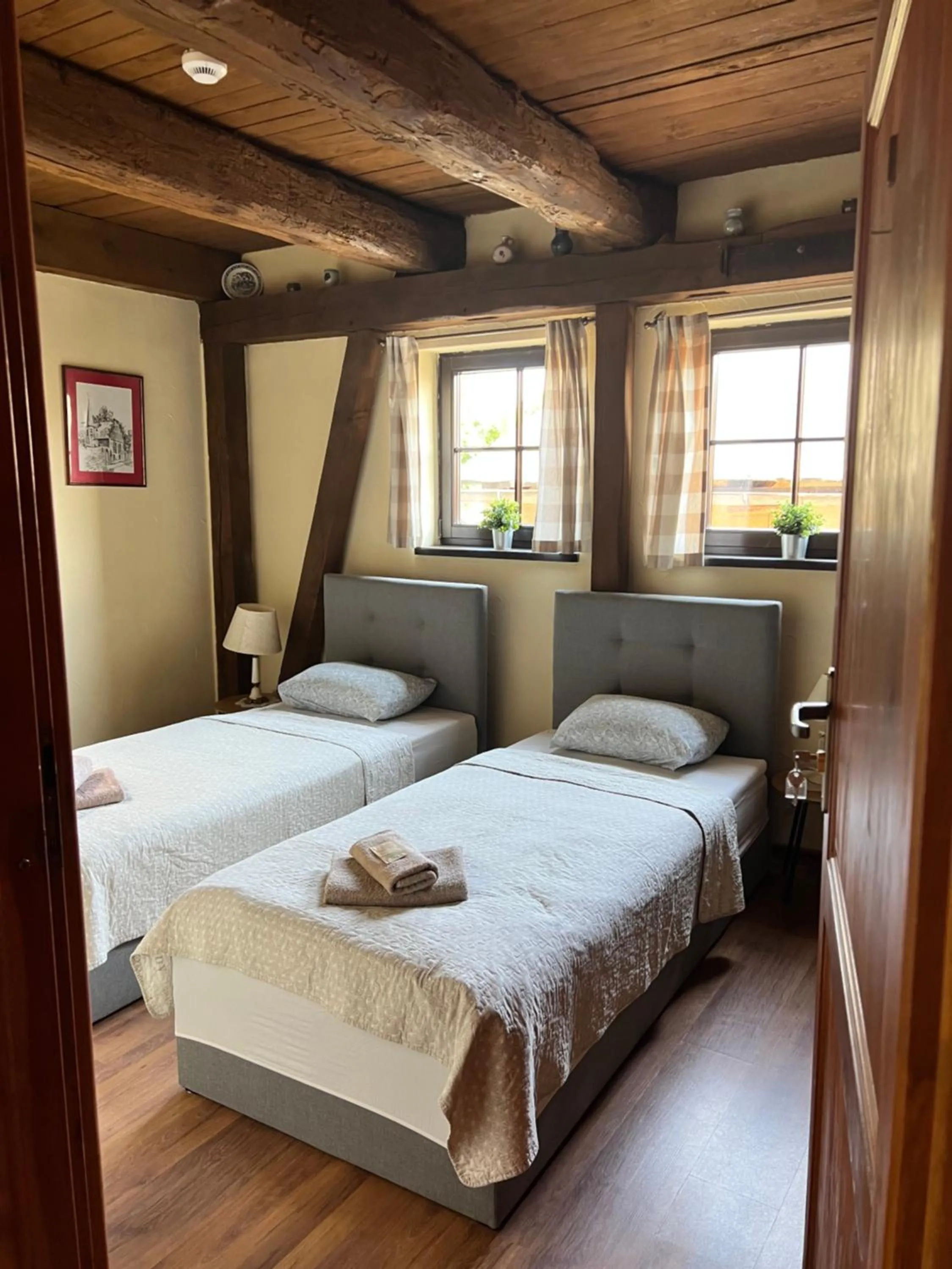 Bed in Stary Spichrz Kawiarnia & Noclegi