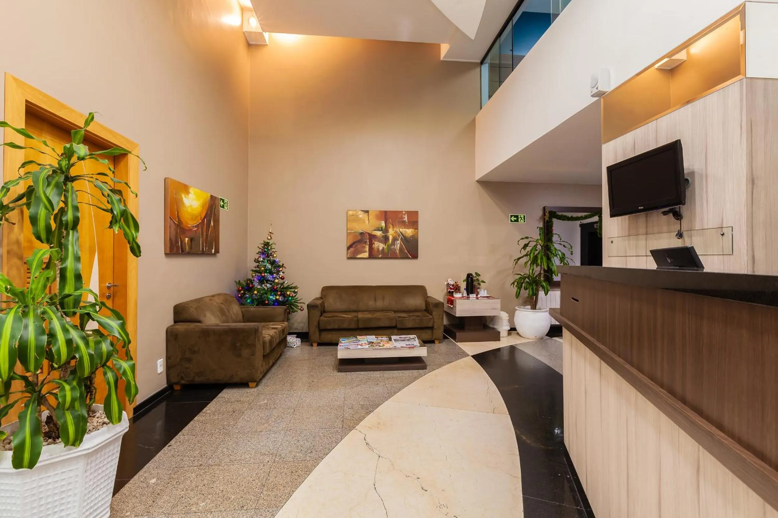 Lobby or reception in Tri Hotel & Flat Caxias
