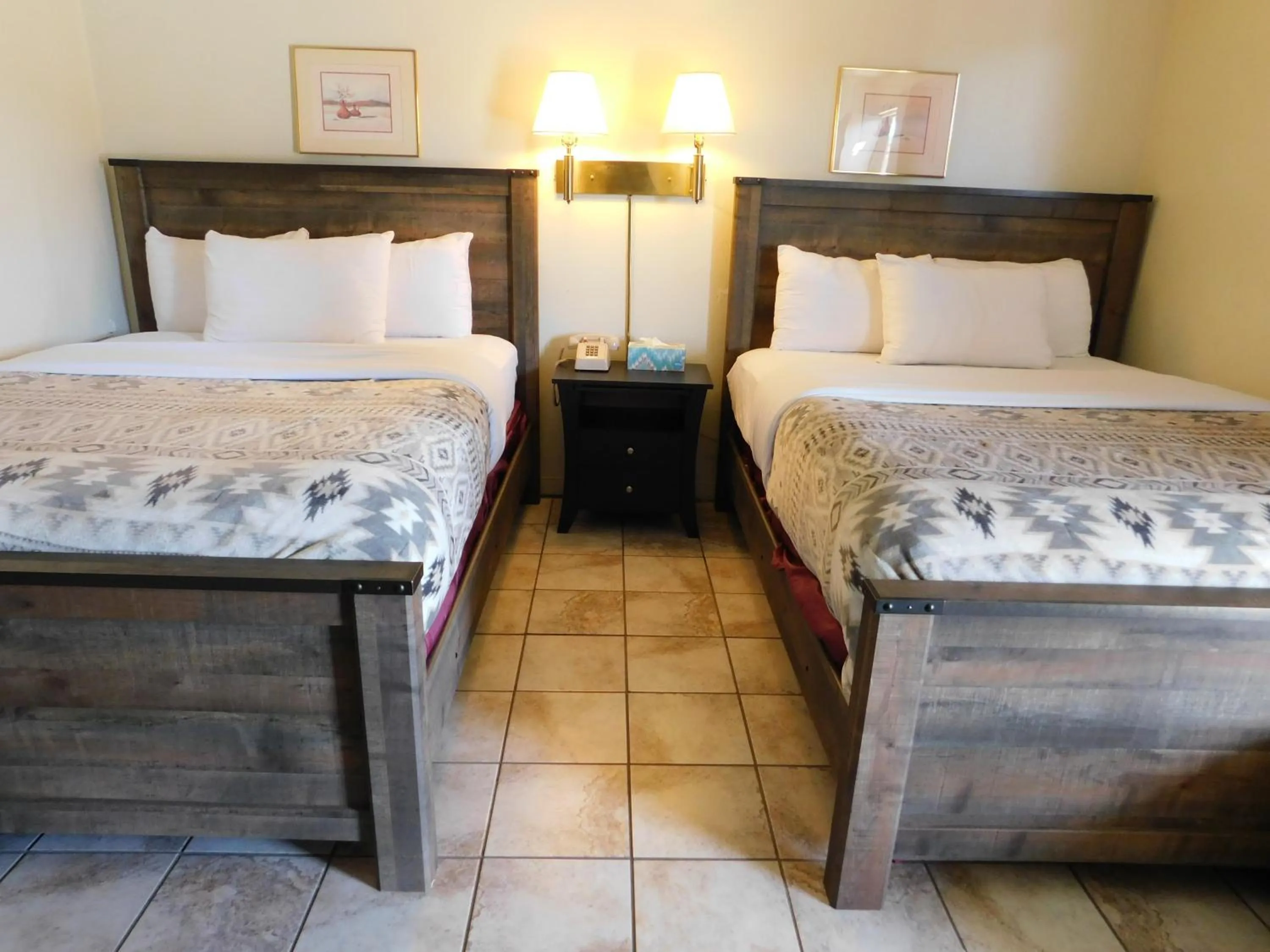 Bed in Drifter Motel