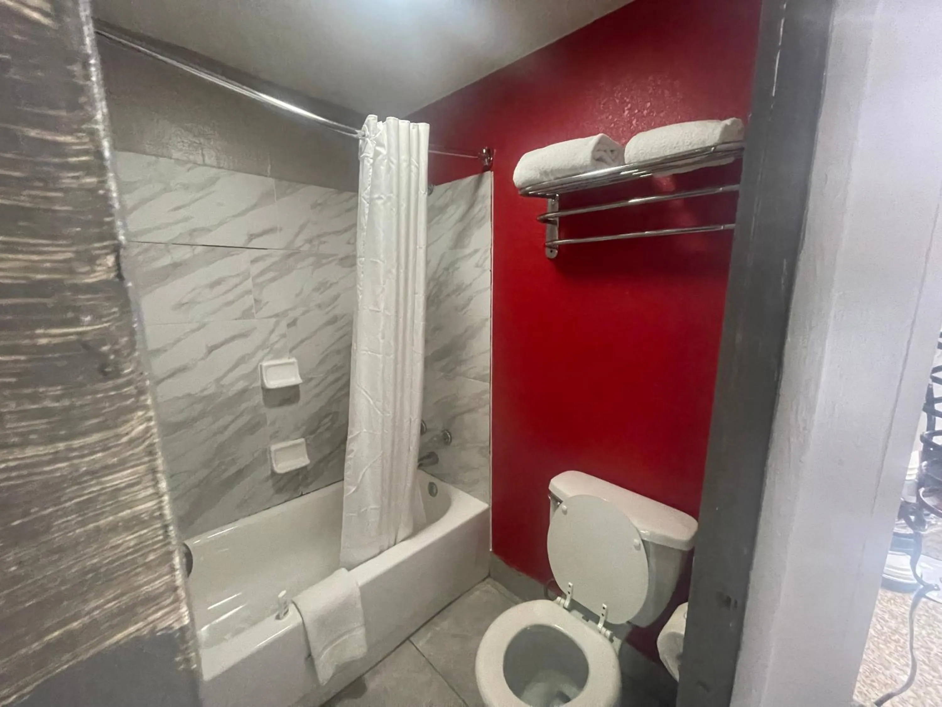 Bathroom in Super 8 by Wyndham Monroe