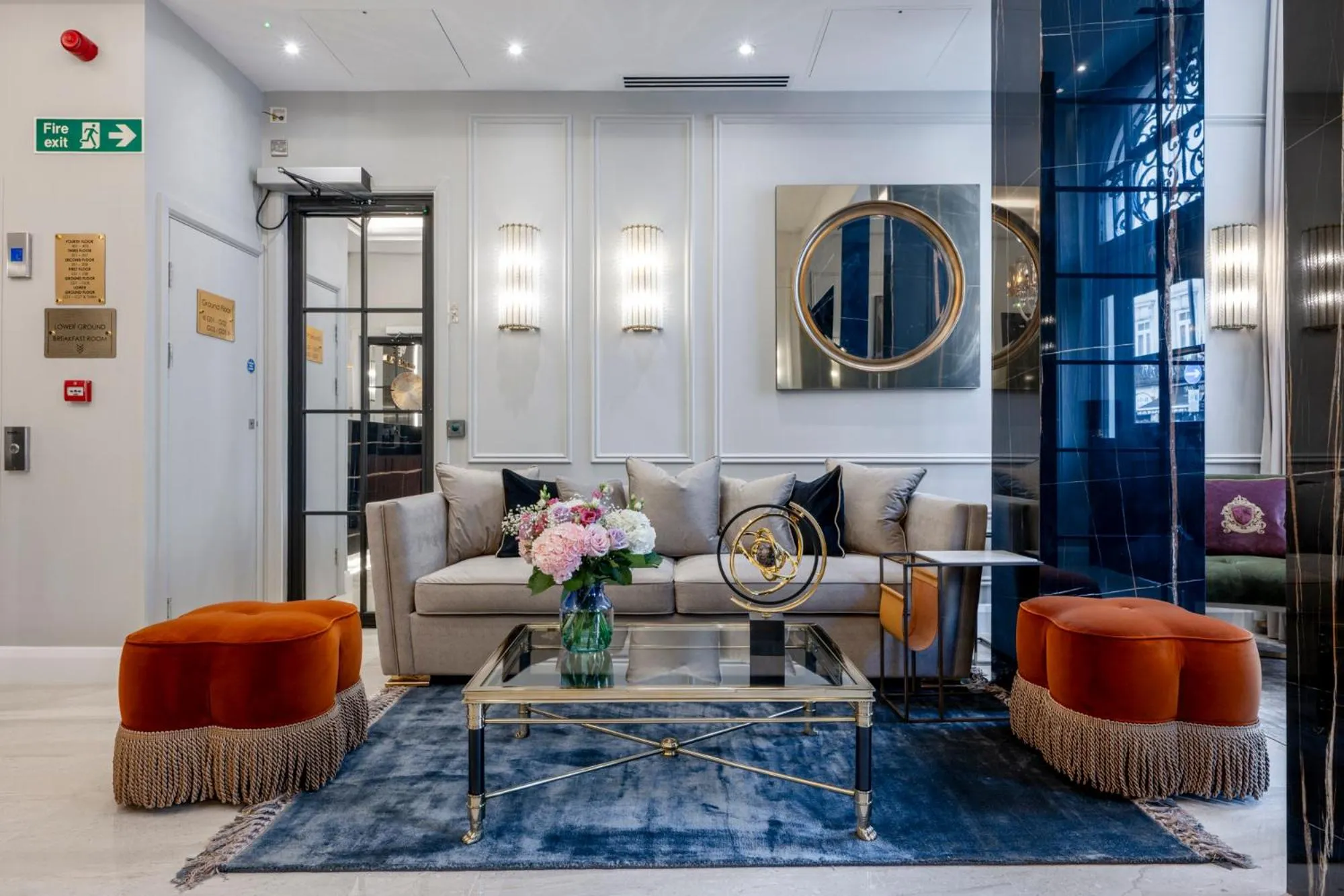 Seating area in The Castleton Hotel