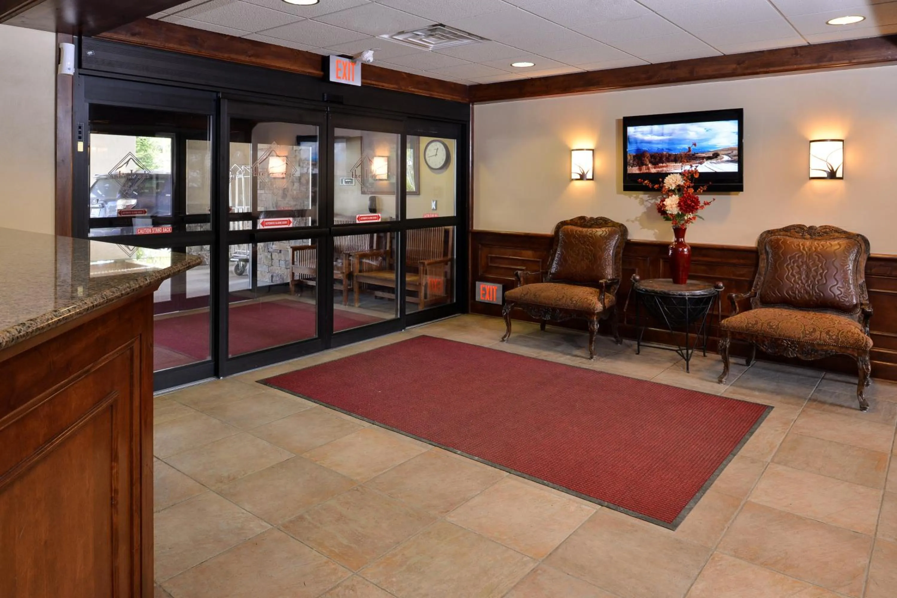 Lobby or reception in The Lodge at Big Sky