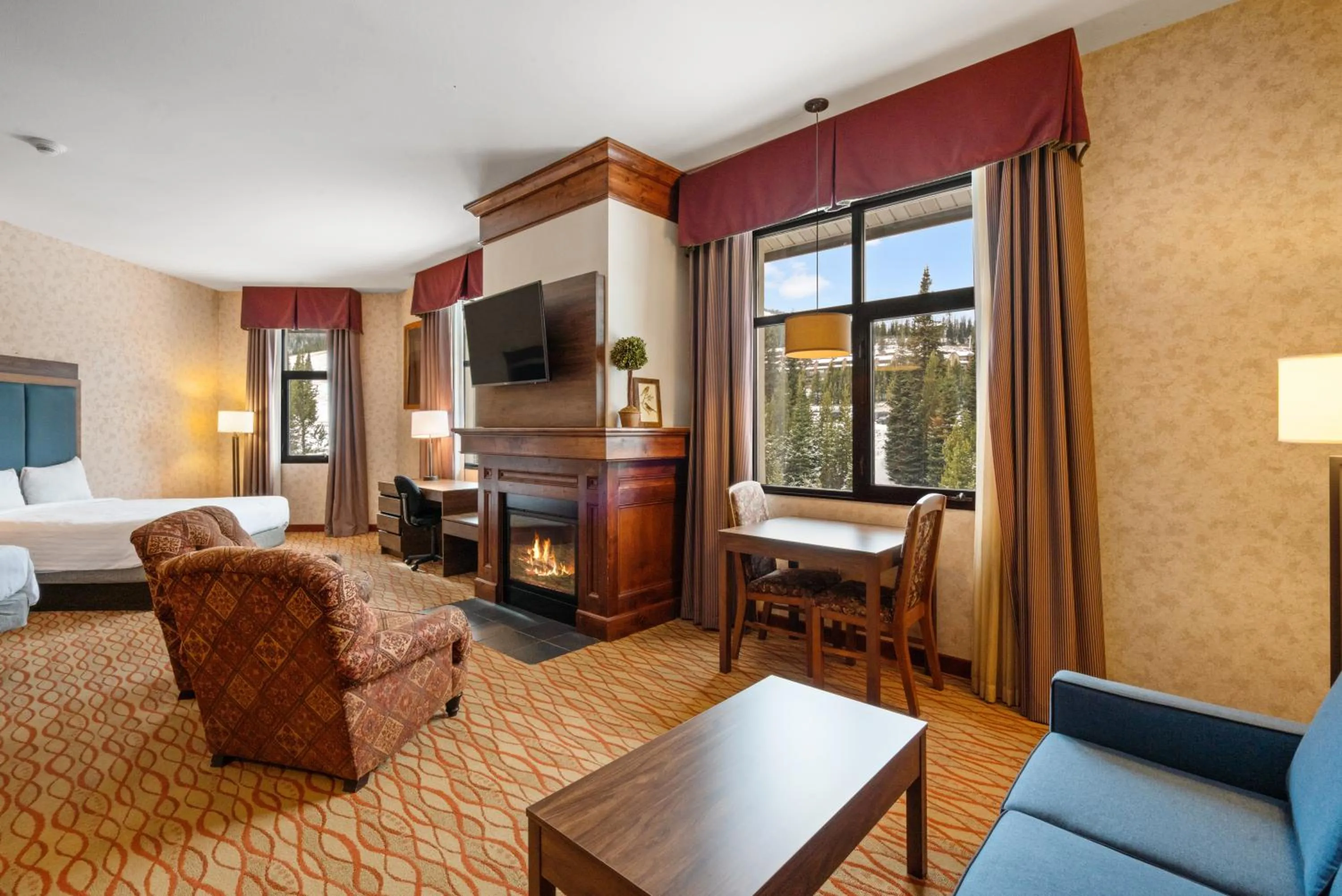 Bed in The Lodge at Big Sky