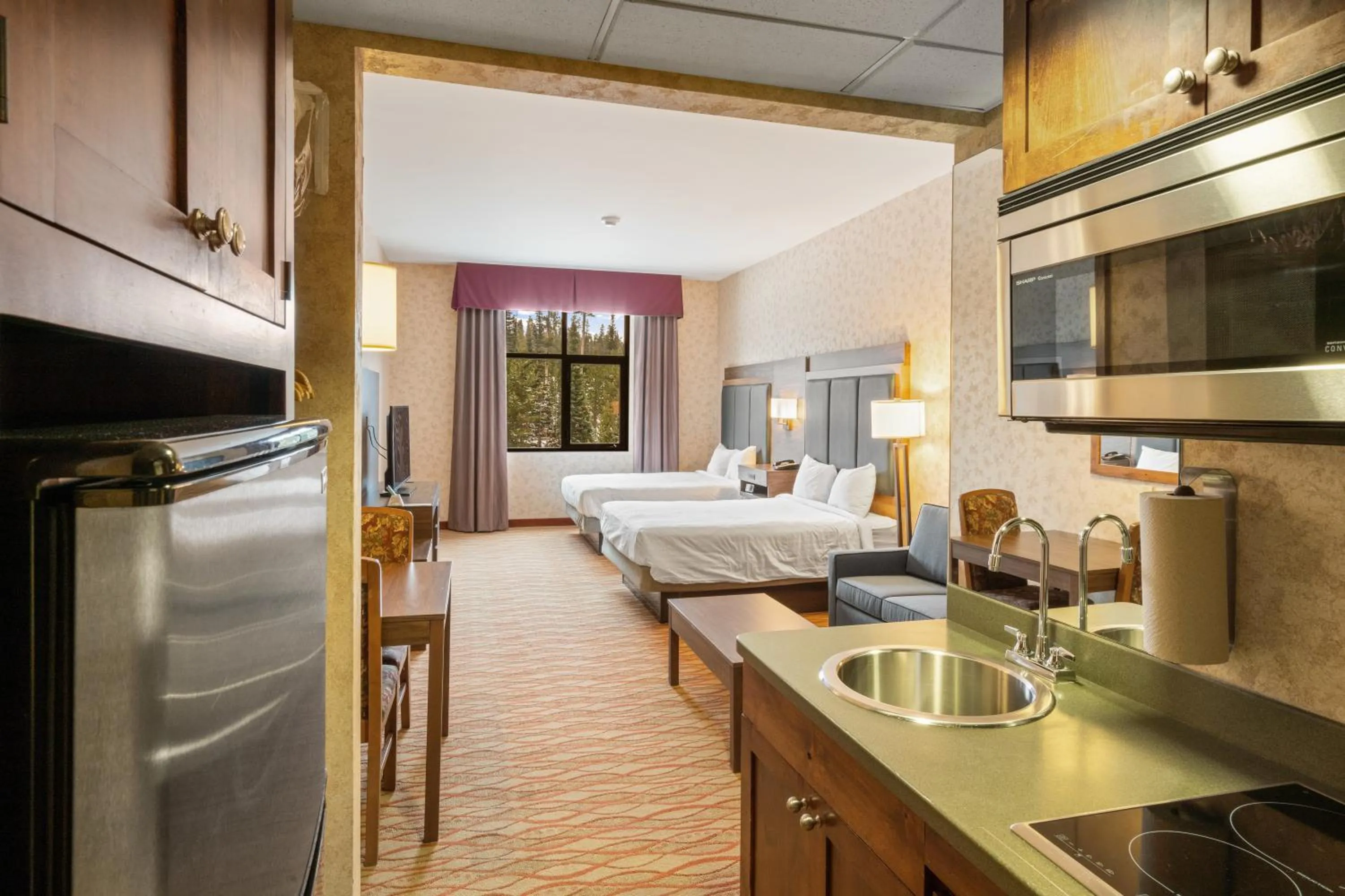 Bed in The Lodge at Big Sky