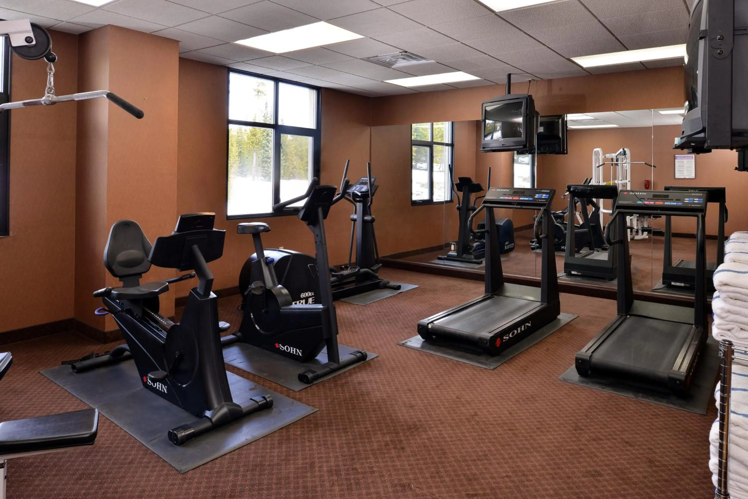 Fitness centre/facilities in The Lodge at Big Sky