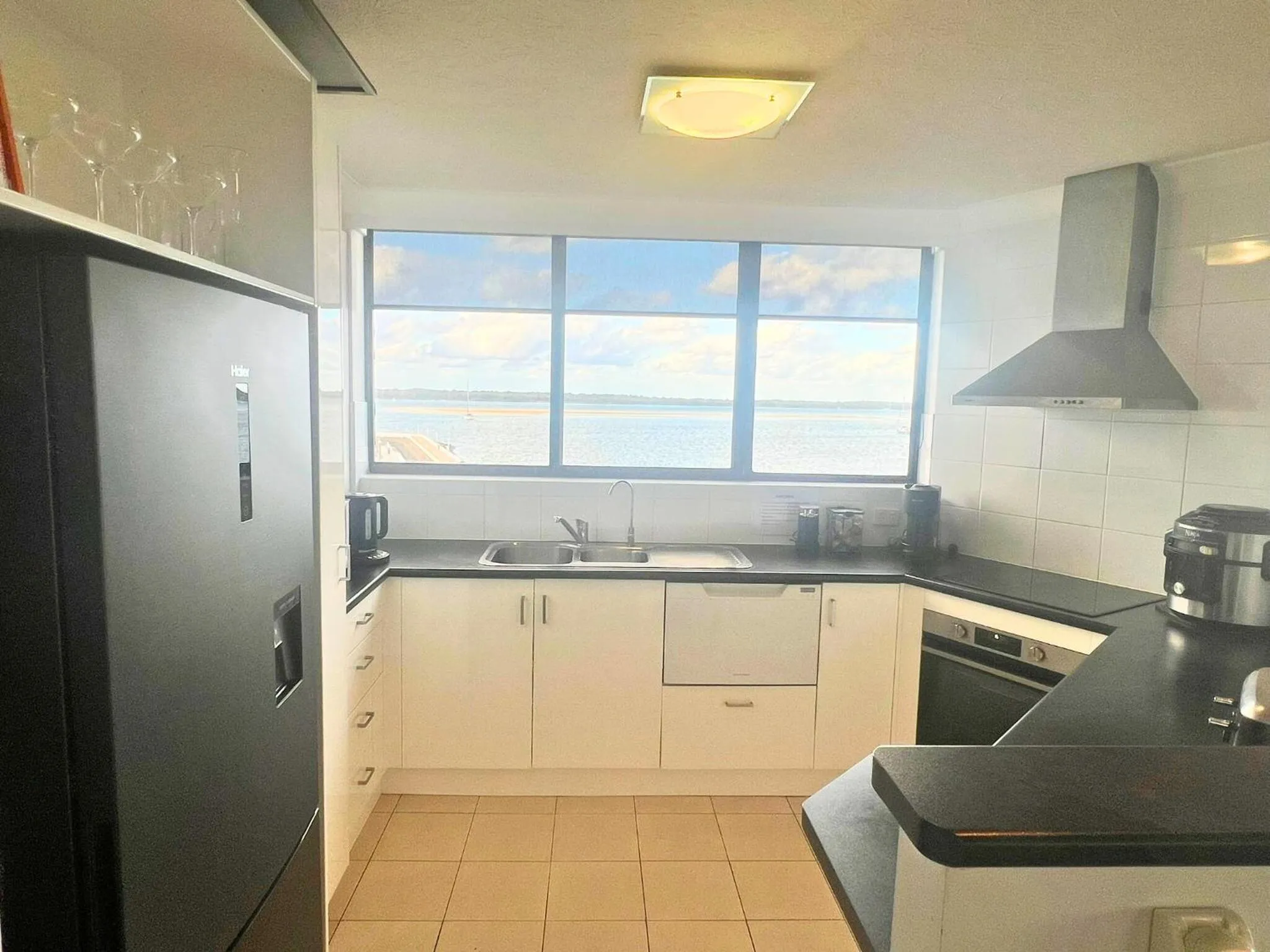 kitchen in Broadwater Shores Waterfront Apartments
