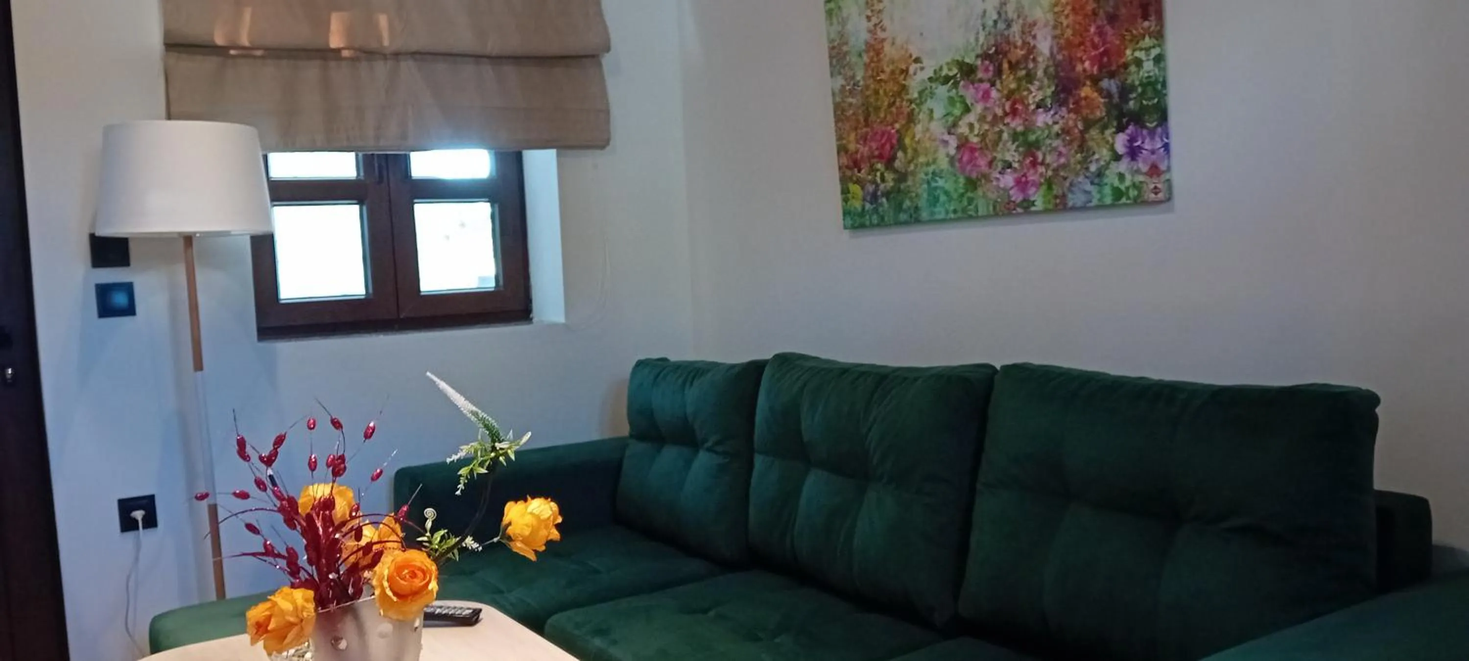 Seating area in Abi Luxury Villas