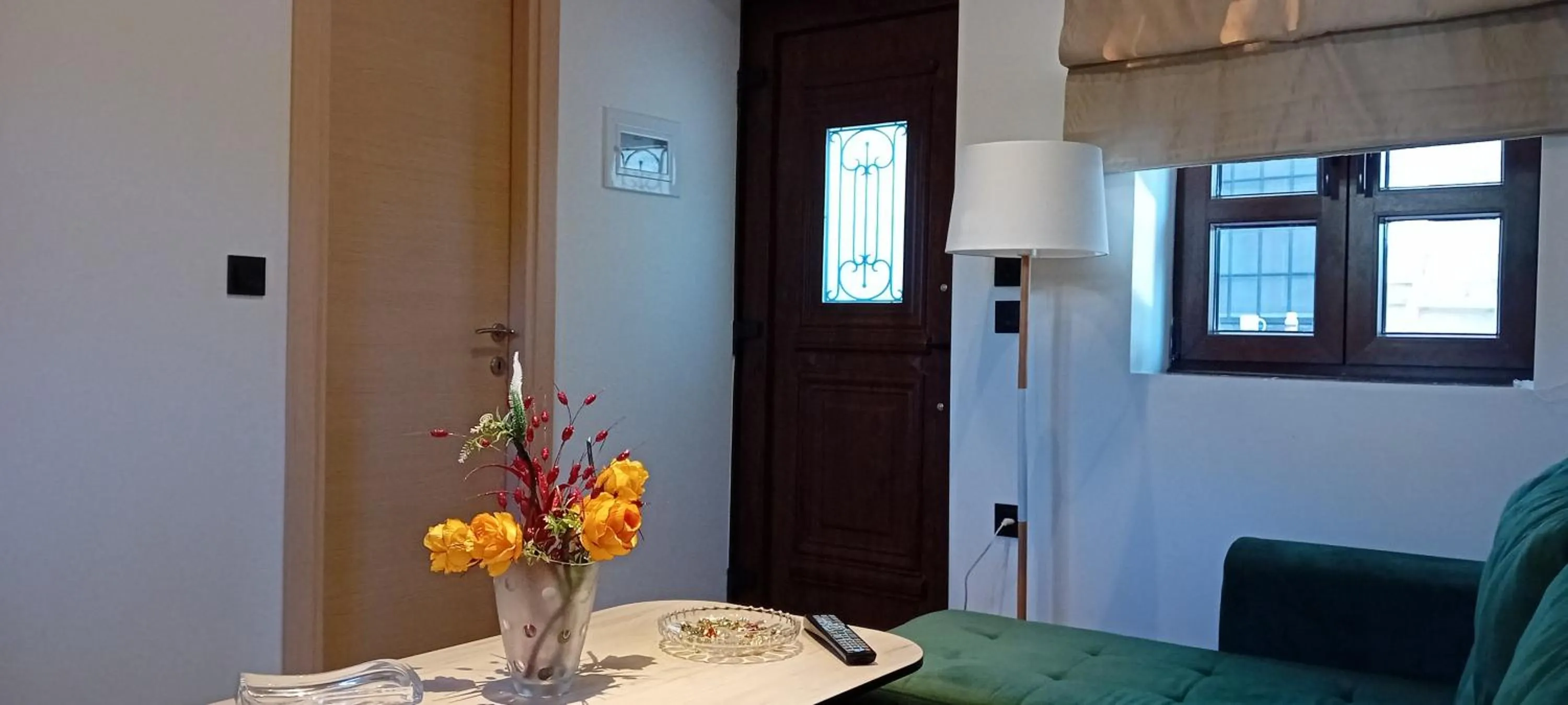 Seating area in Abi Luxury Villas