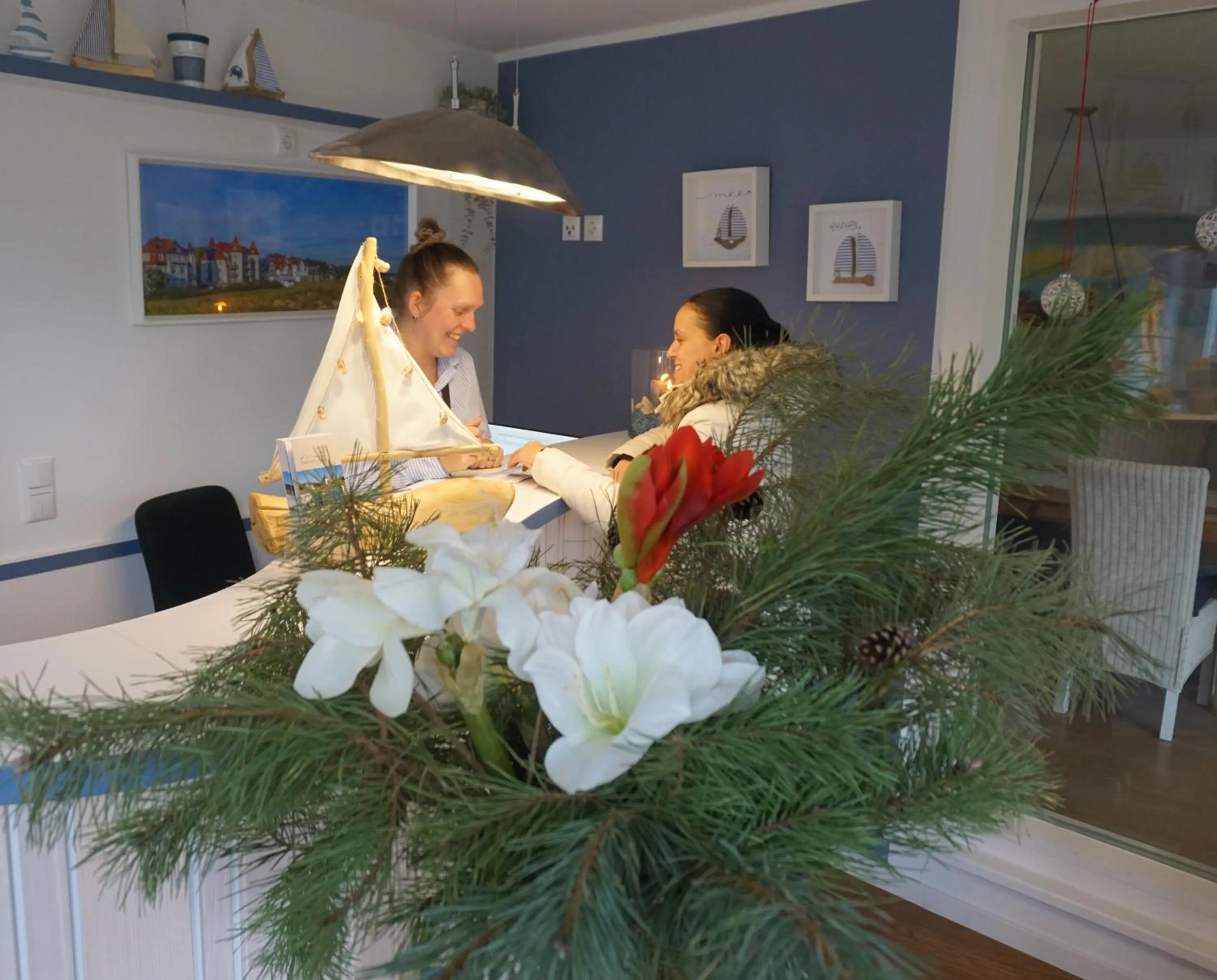 Lobby or reception in Parkhotel Seeblick