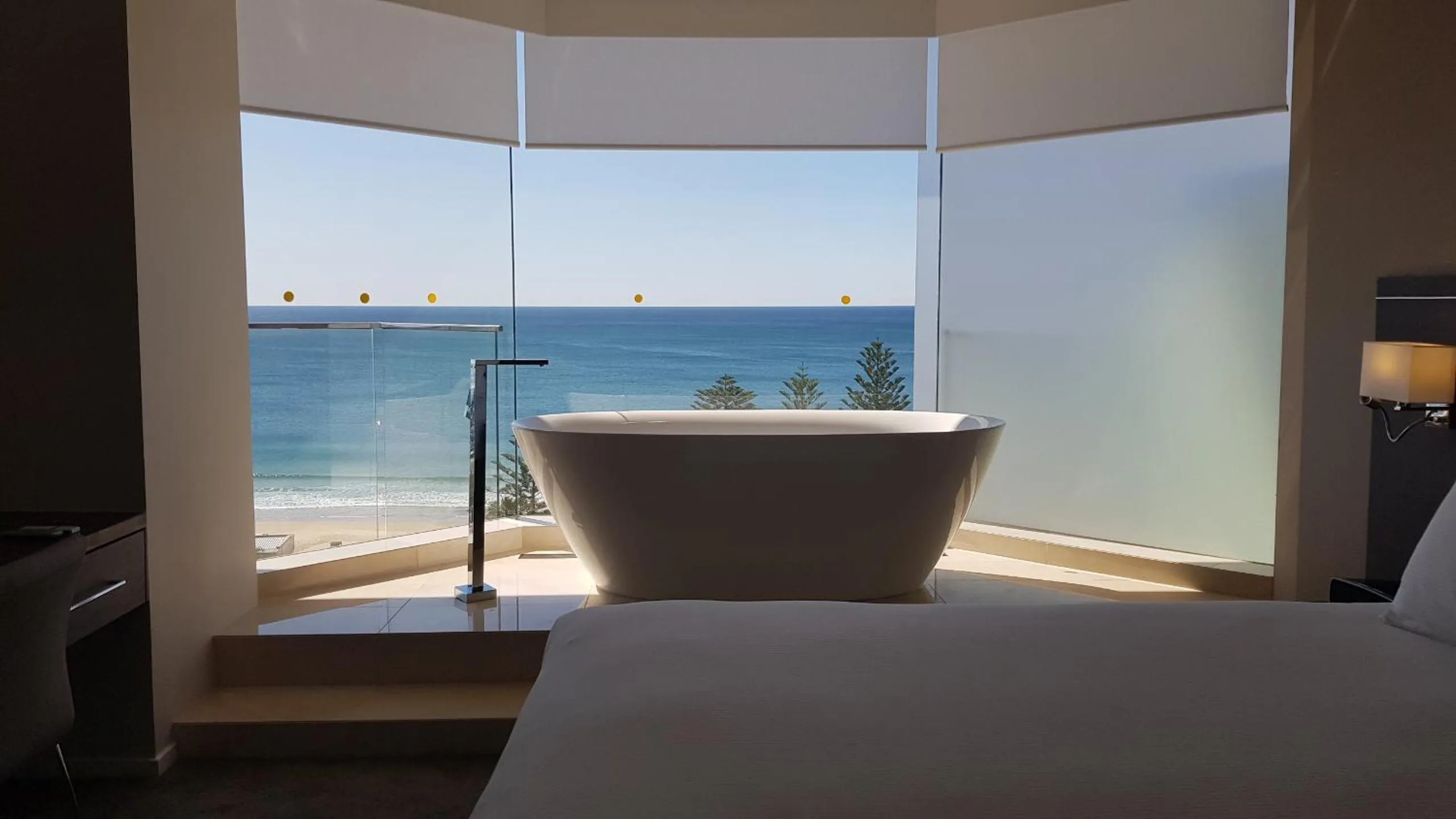 View (from property/room), Bed in Novotel Wollongong Northbeach