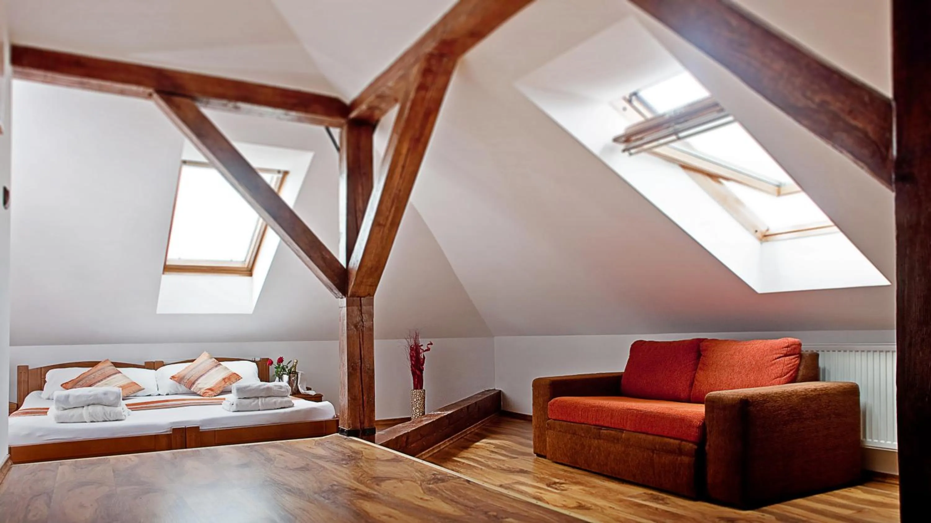 Bedroom, Bed in Kolštejn wellness centrum