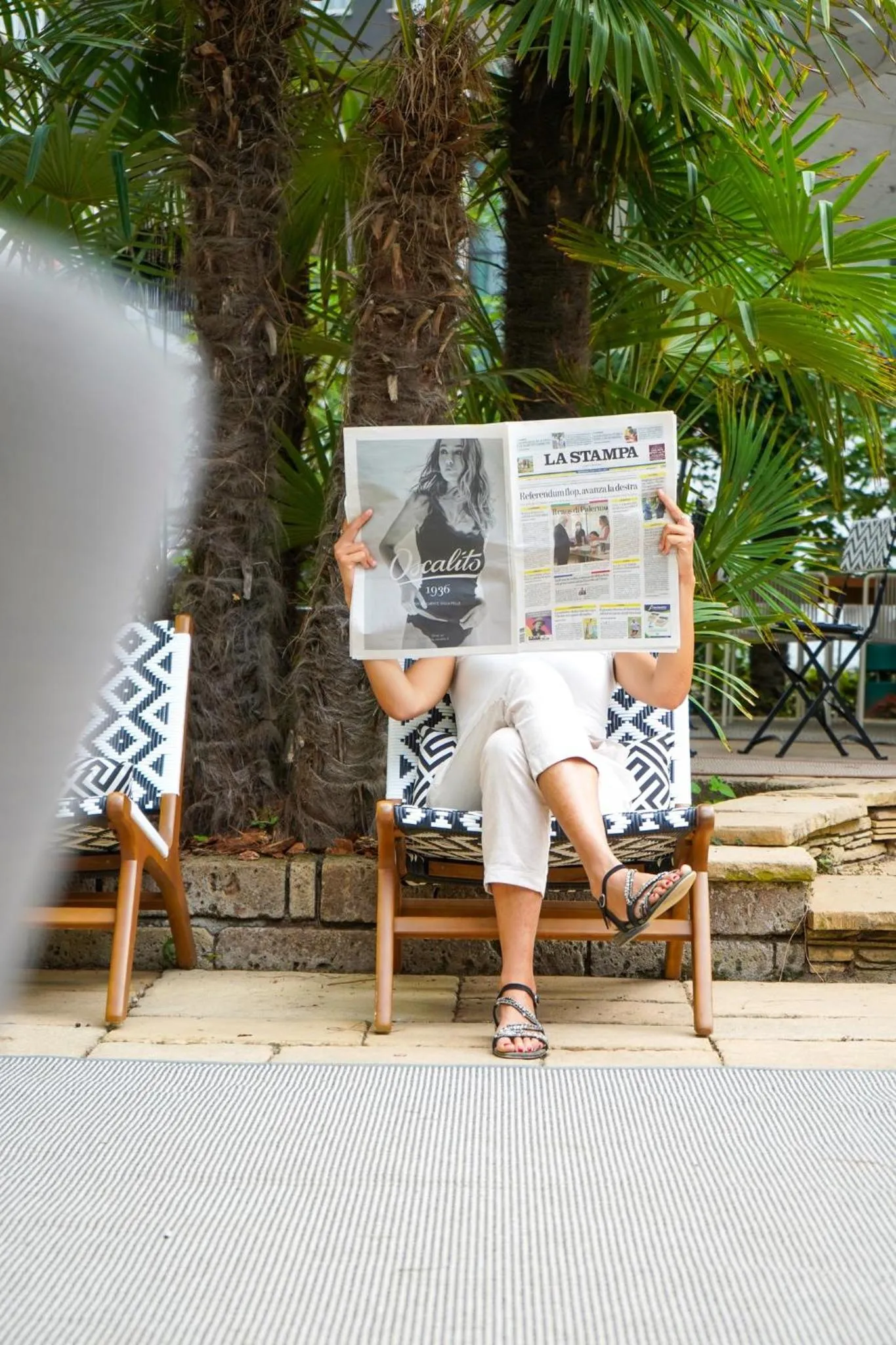 Garden view in Hotel Luxor