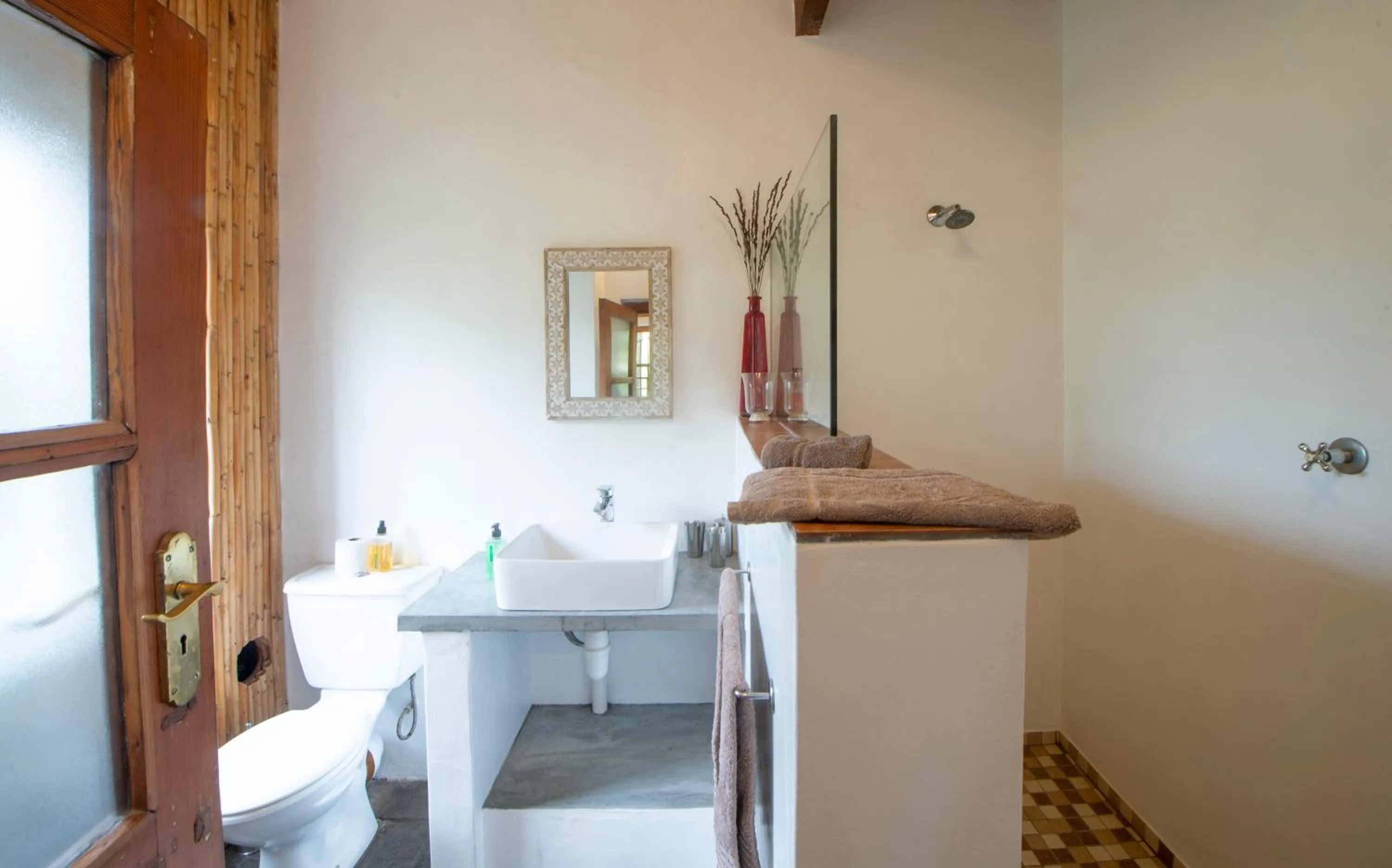 Bathroom in At the Woods Guest House