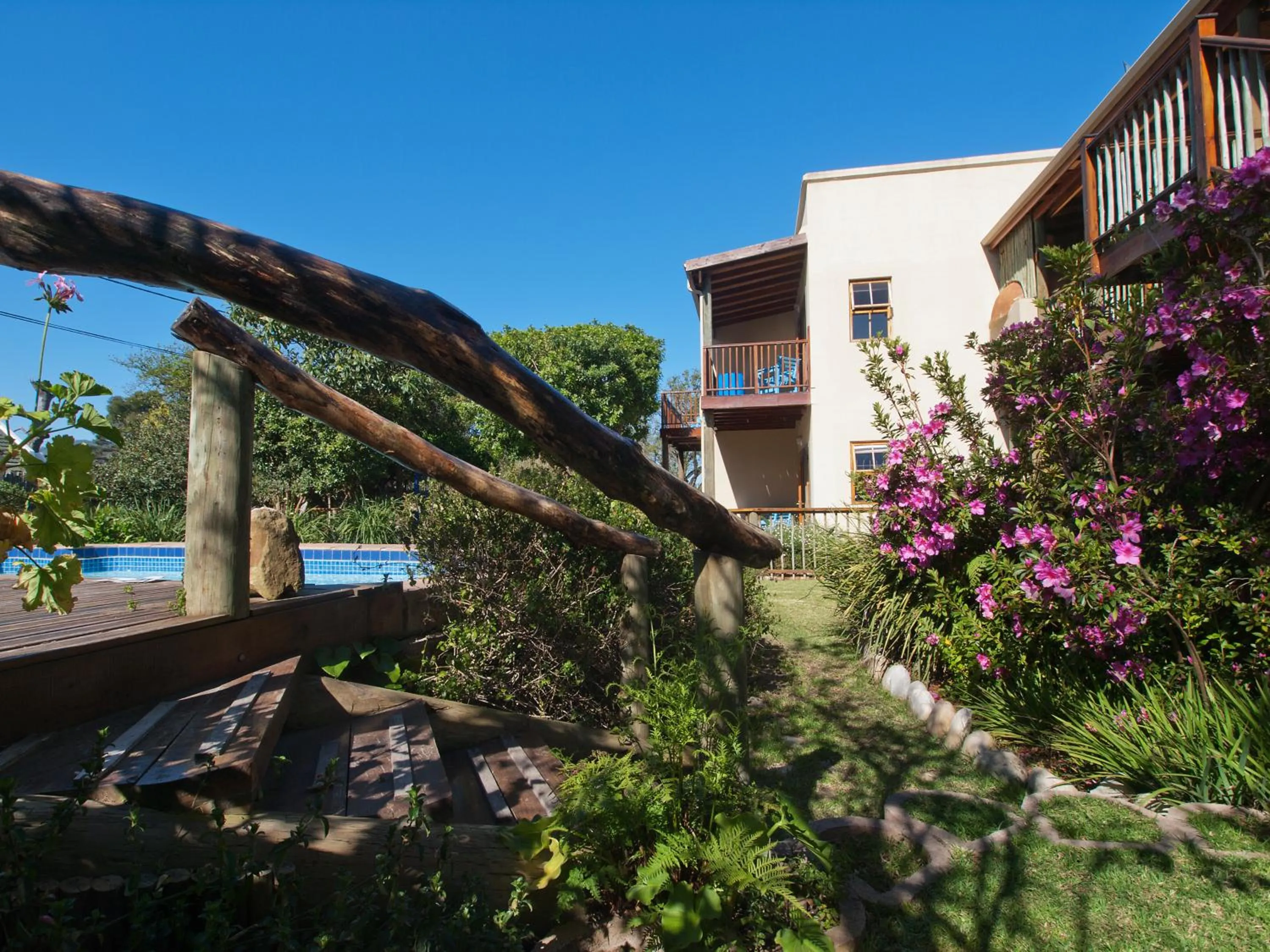 Garden in At the Woods Guest House