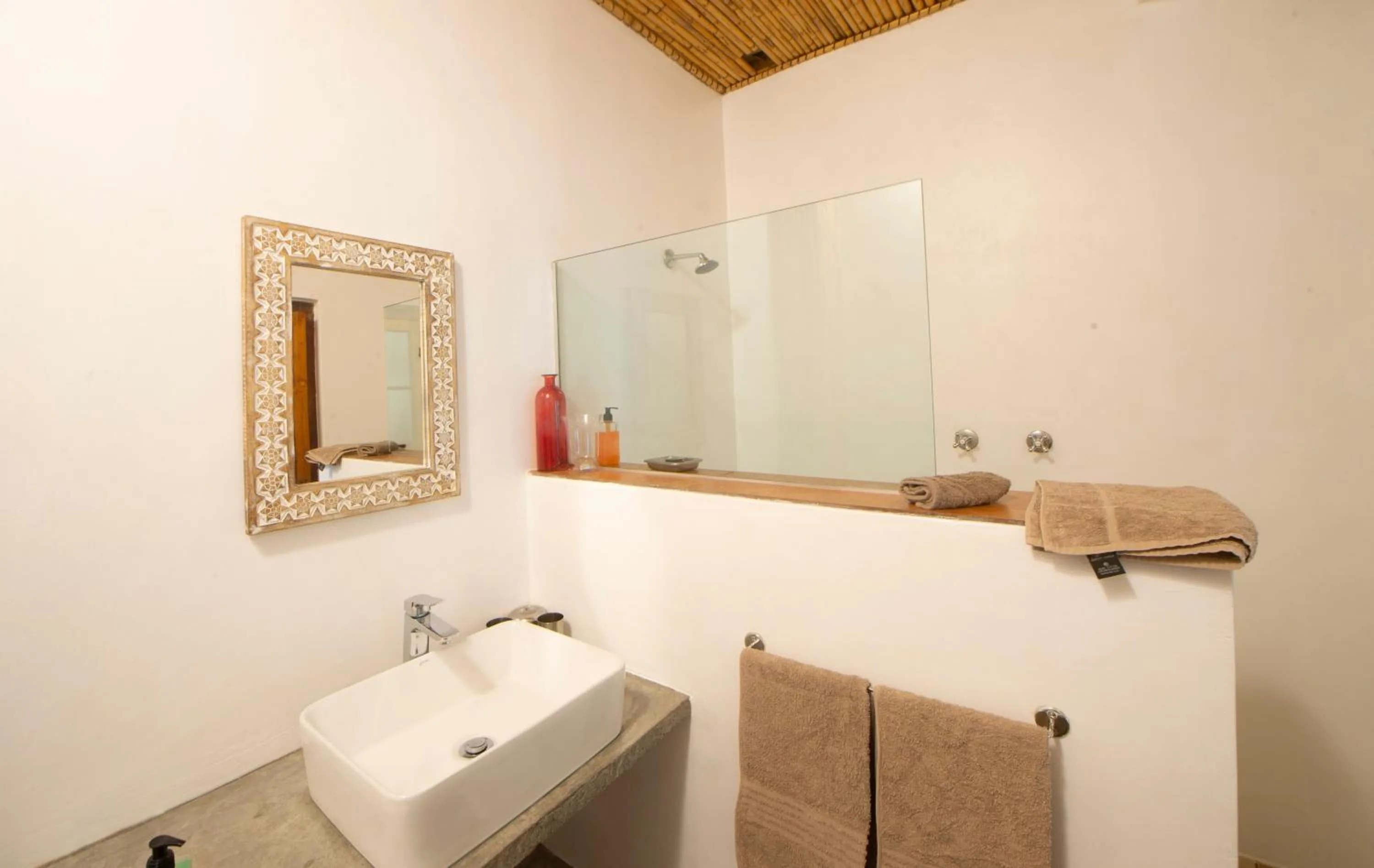 Bathroom in At the Woods Guest House