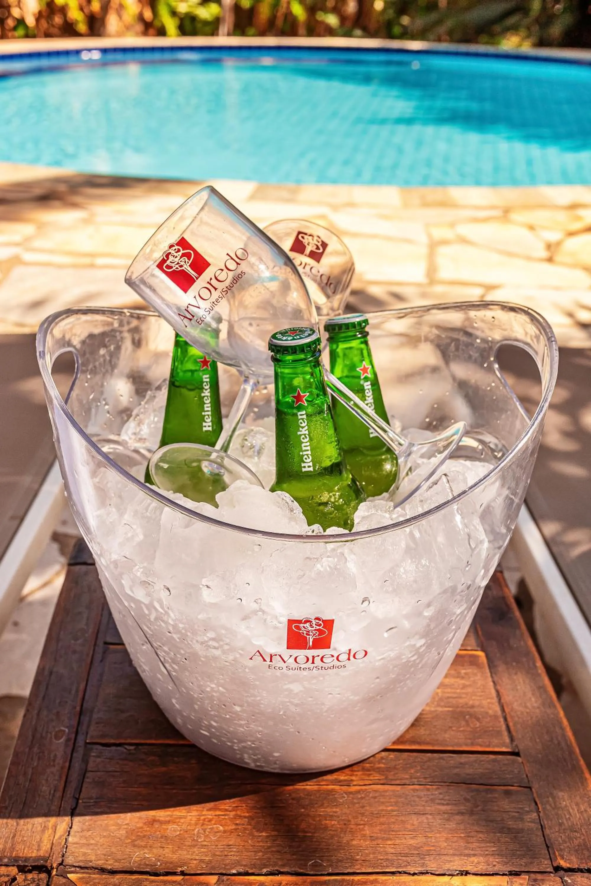 Swimming pool in Pousada Arvoredo