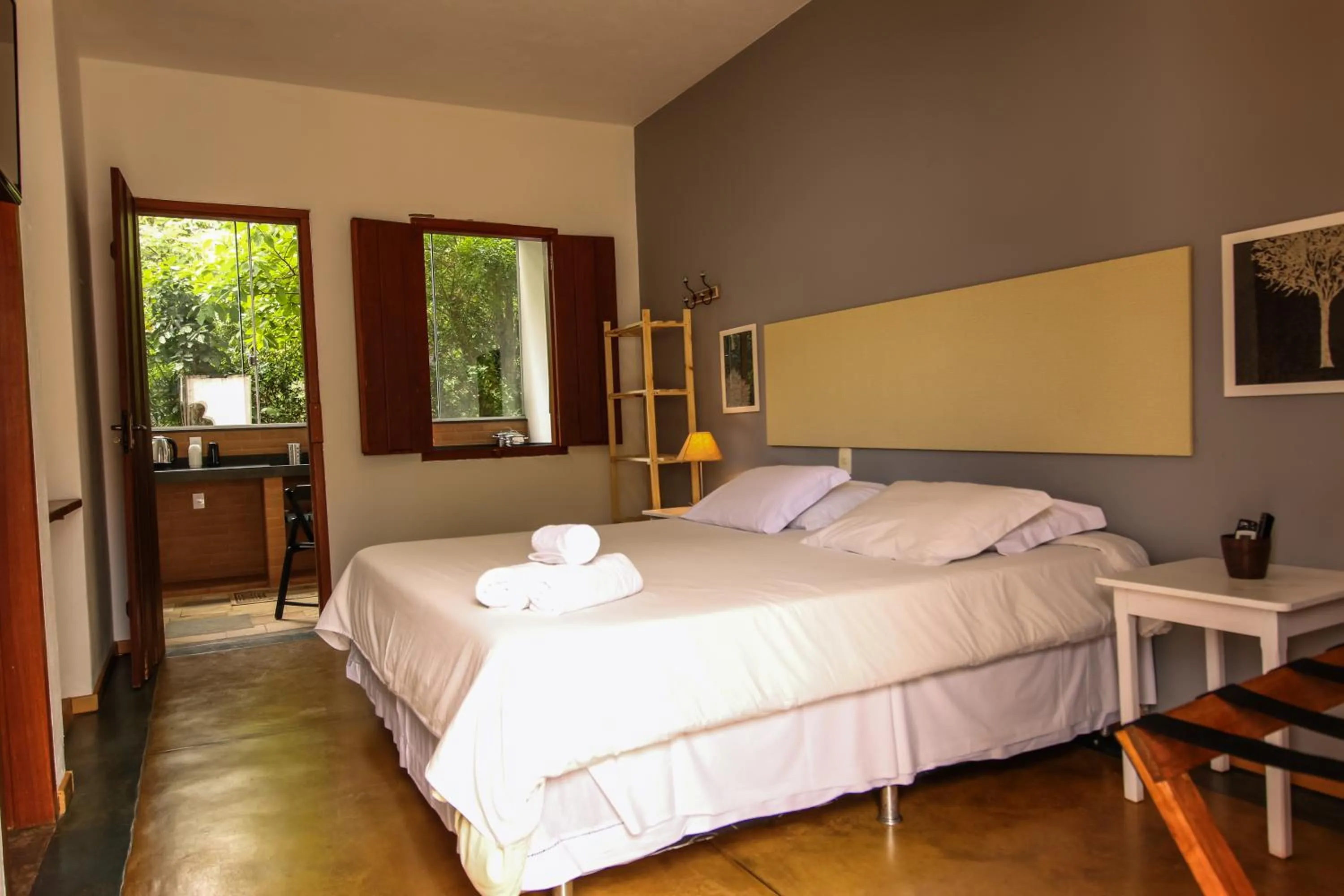 Bed in Pousada Arvoredo