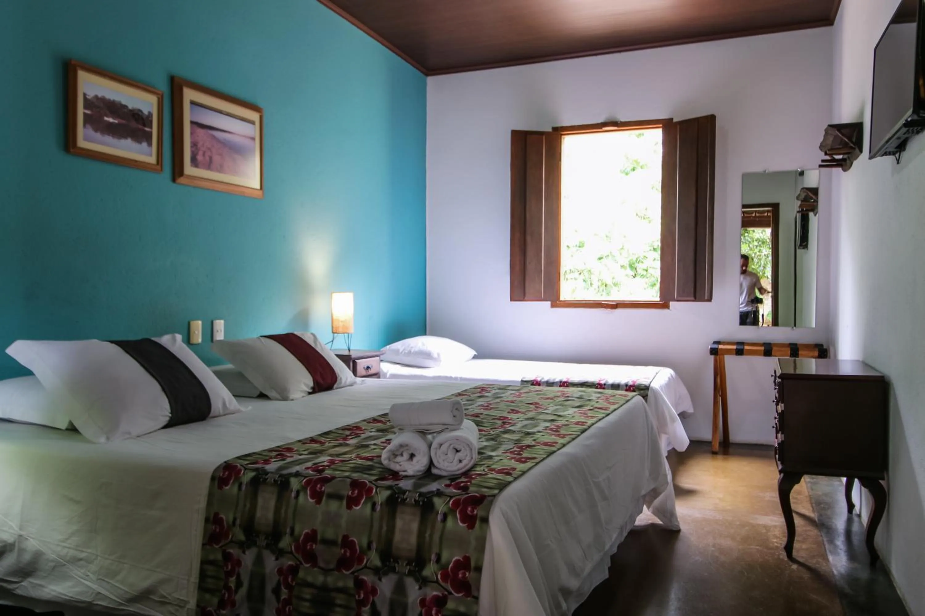 Bed in Pousada Arvoredo