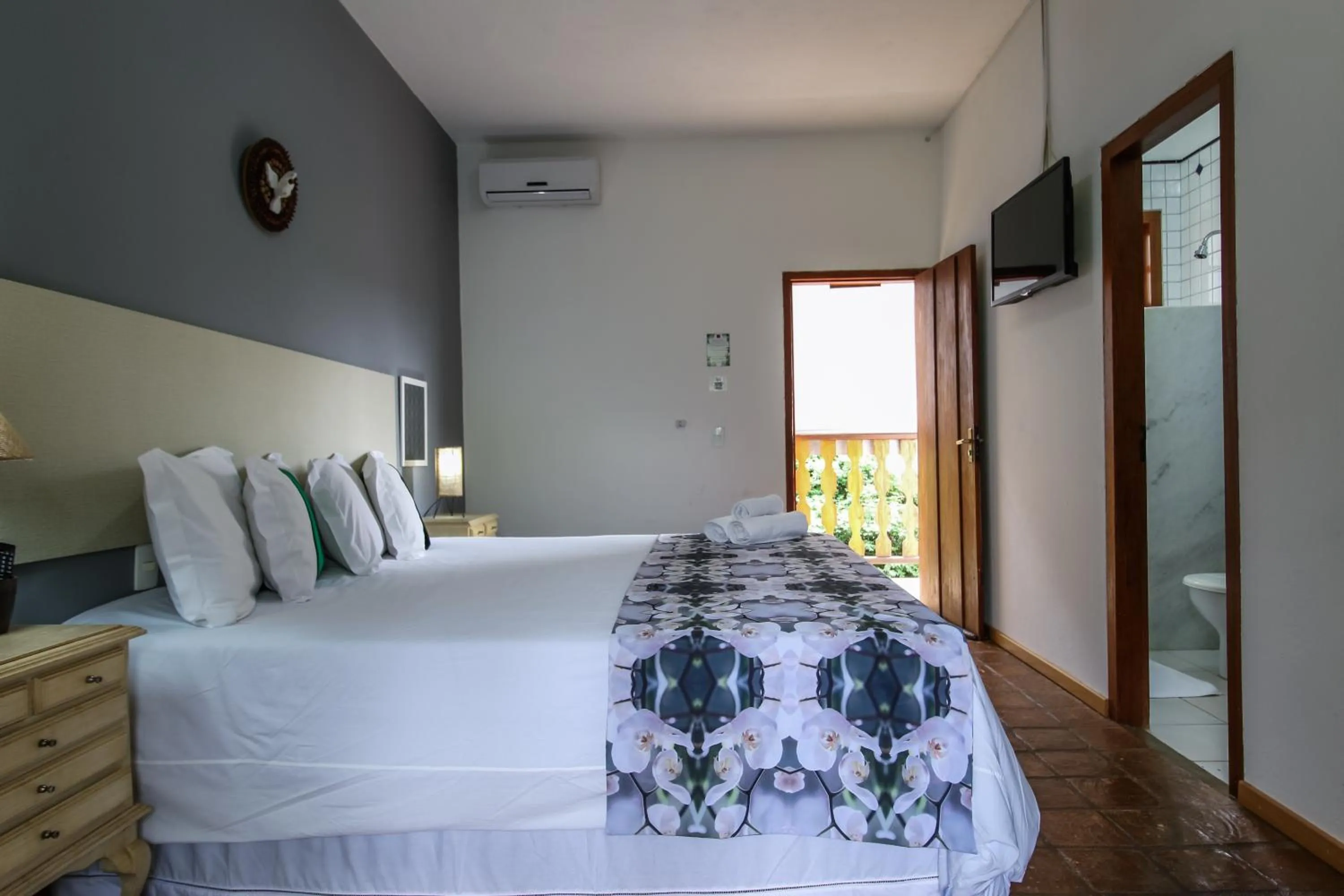 Bed in Pousada Arvoredo