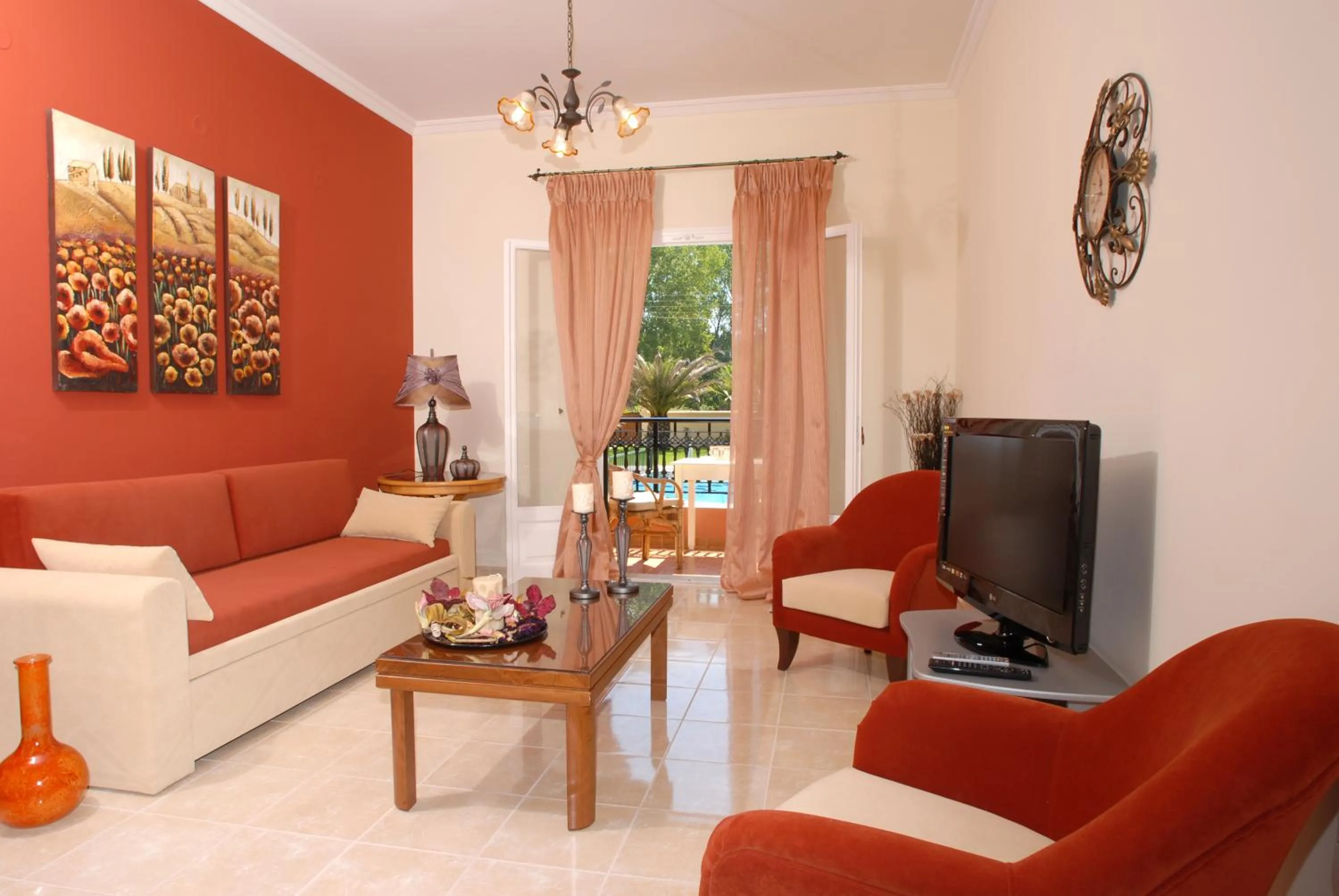 Living room in Dimitris Apartments