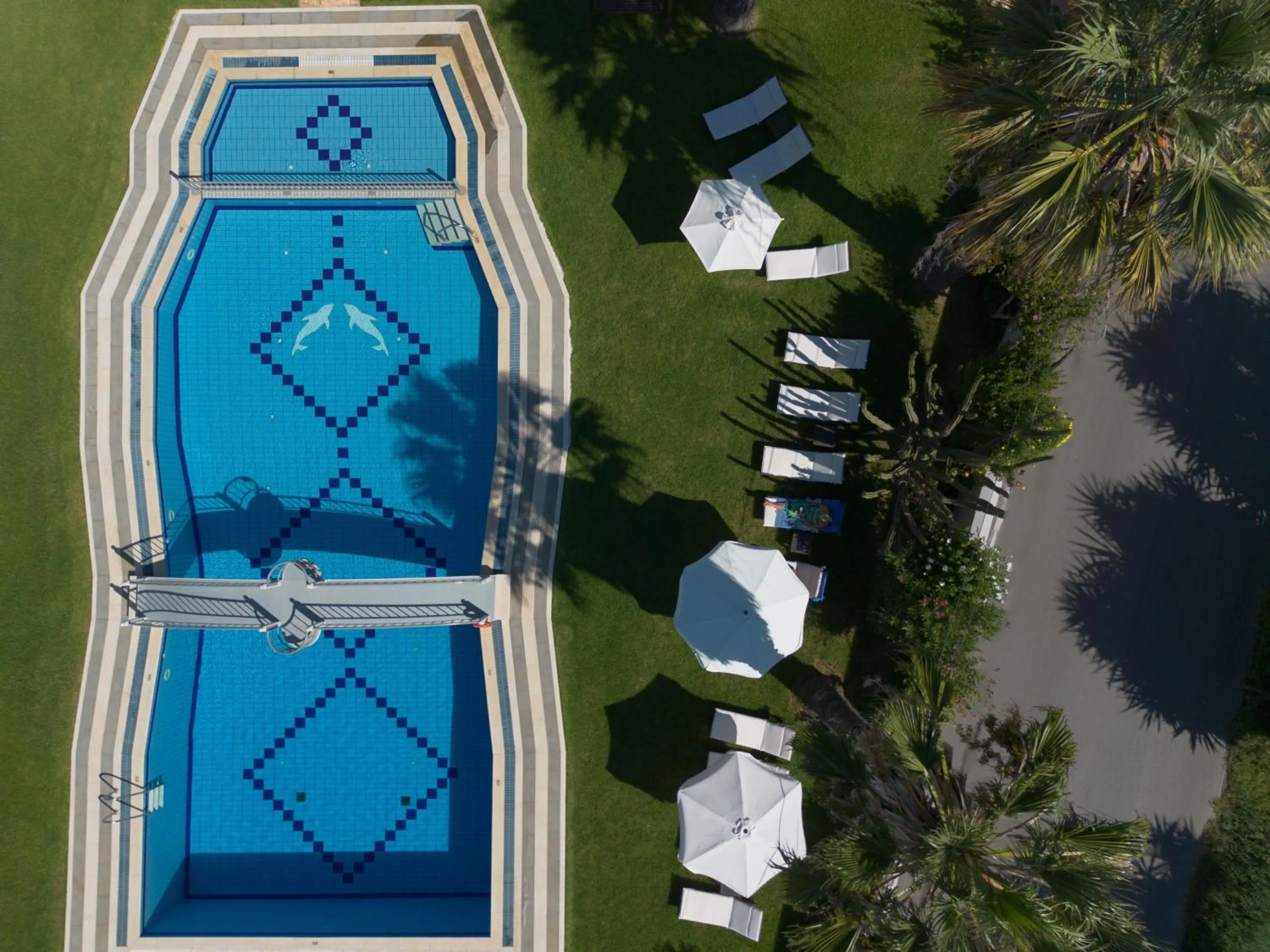 Bird's eye view in Dimitris Apartments