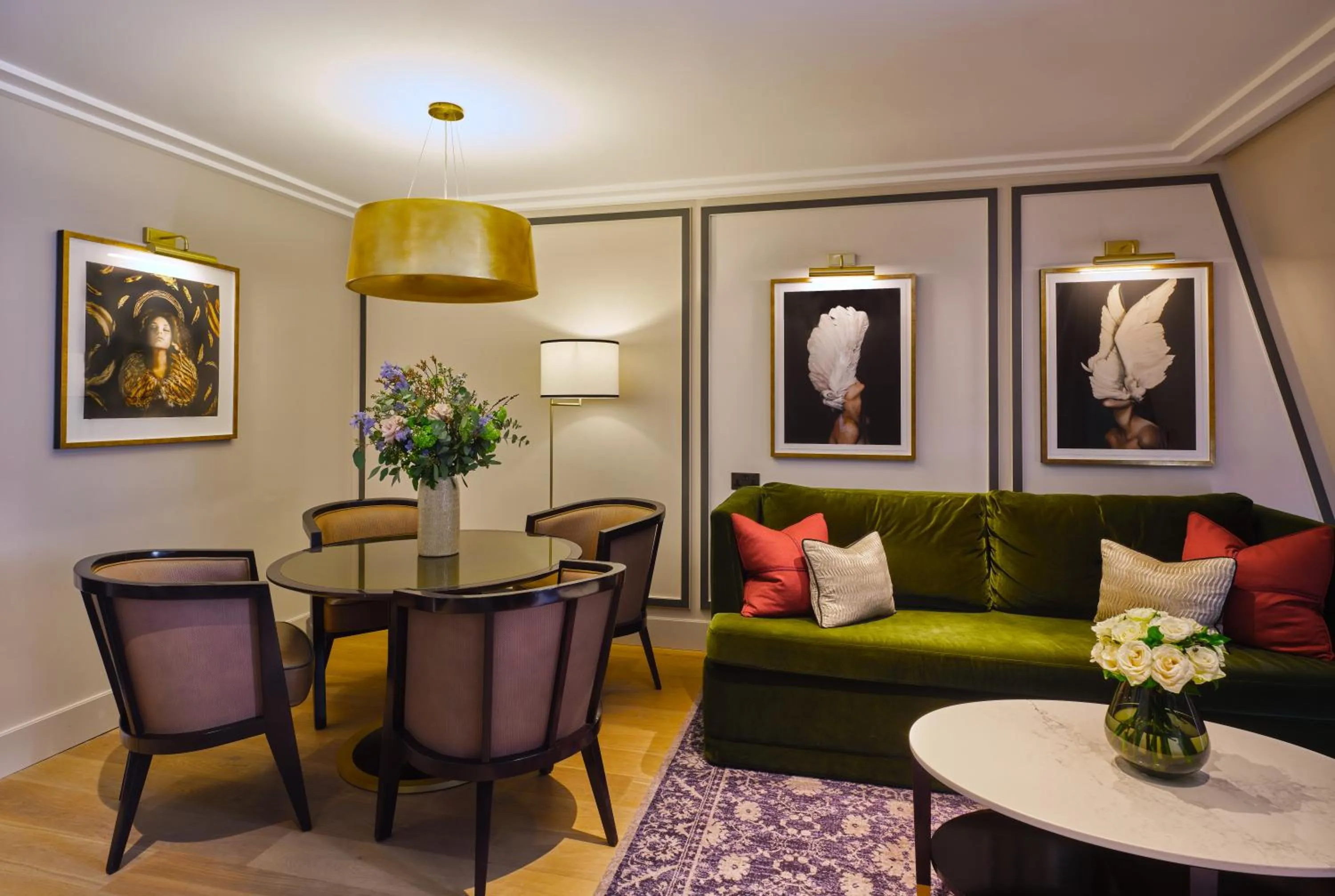 Living room in The Mayfair Townhouse - an Iconic Luxury Hotel