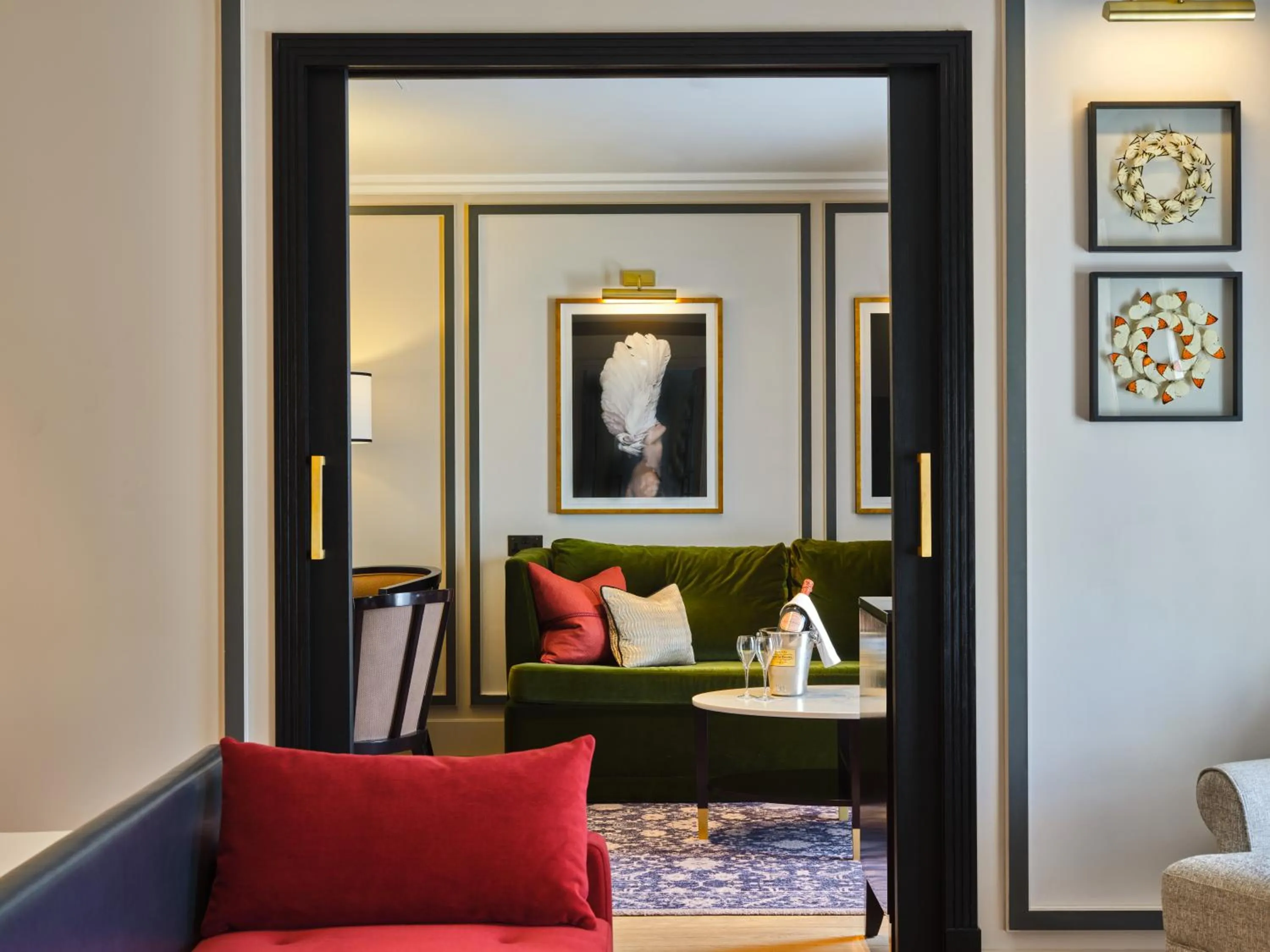 Living room in The Mayfair Townhouse - an Iconic Luxury Hotel