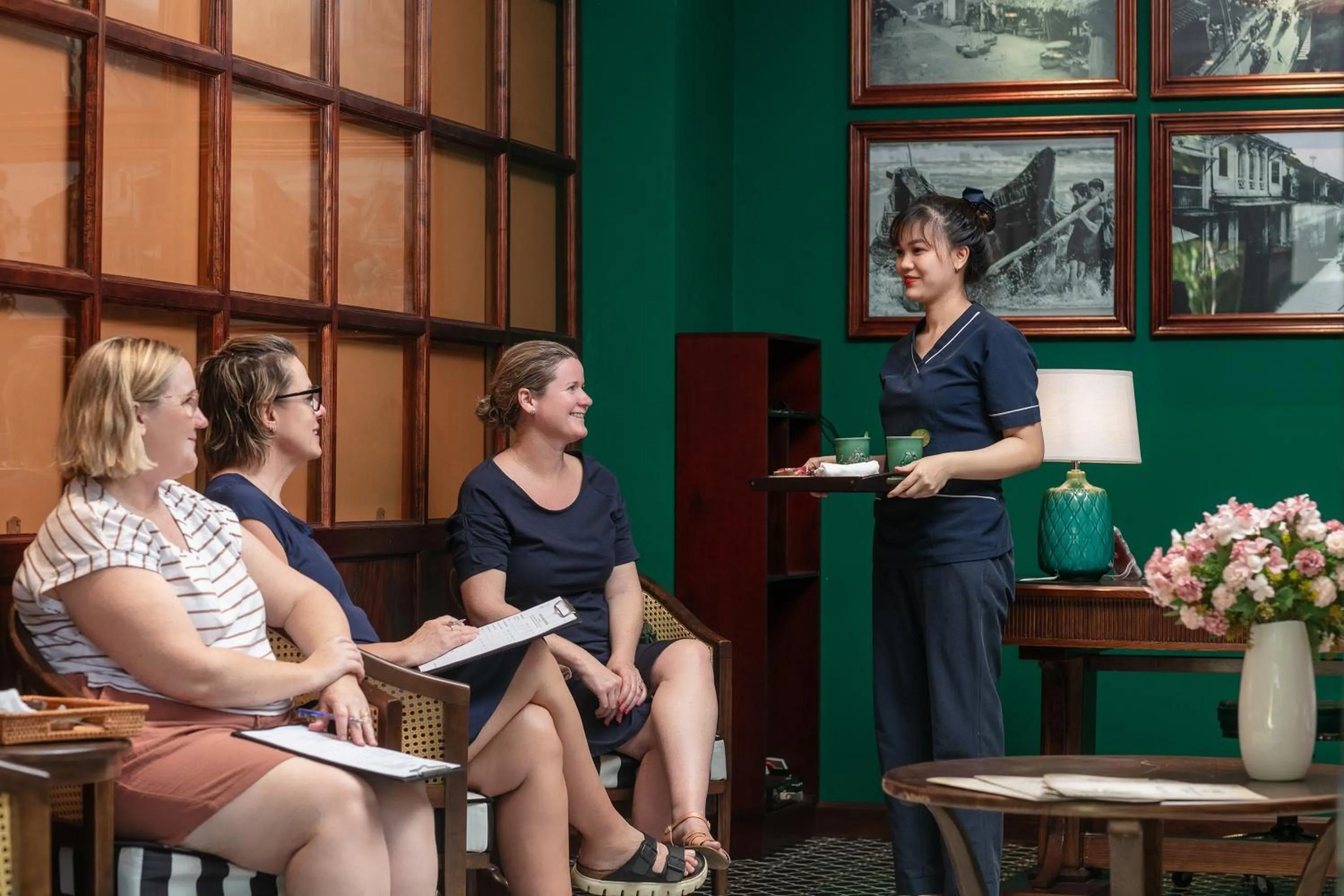 group of guests in Hoi An Golden Holiday Villa