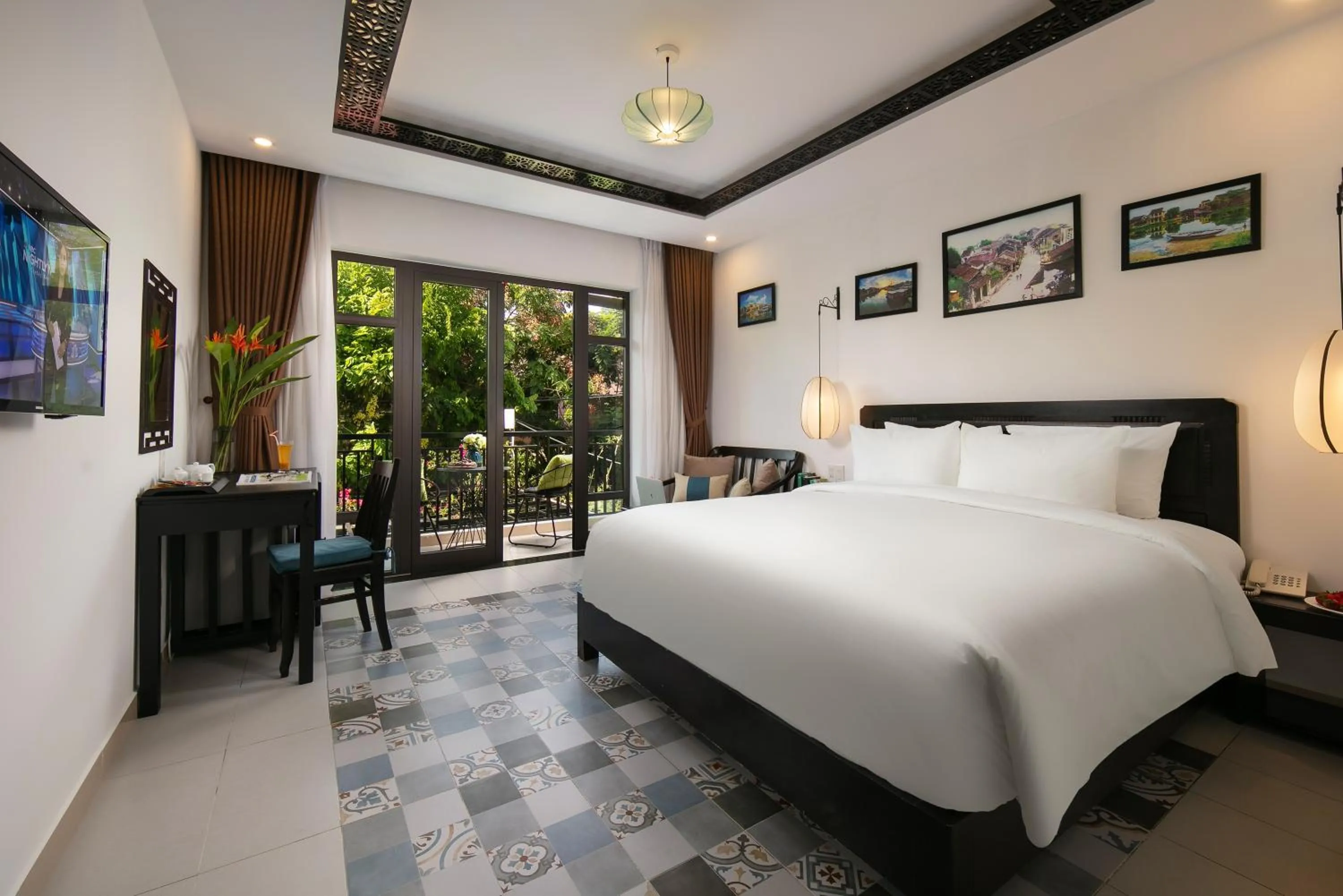 Bed in Hoi An Golden Holiday Villa