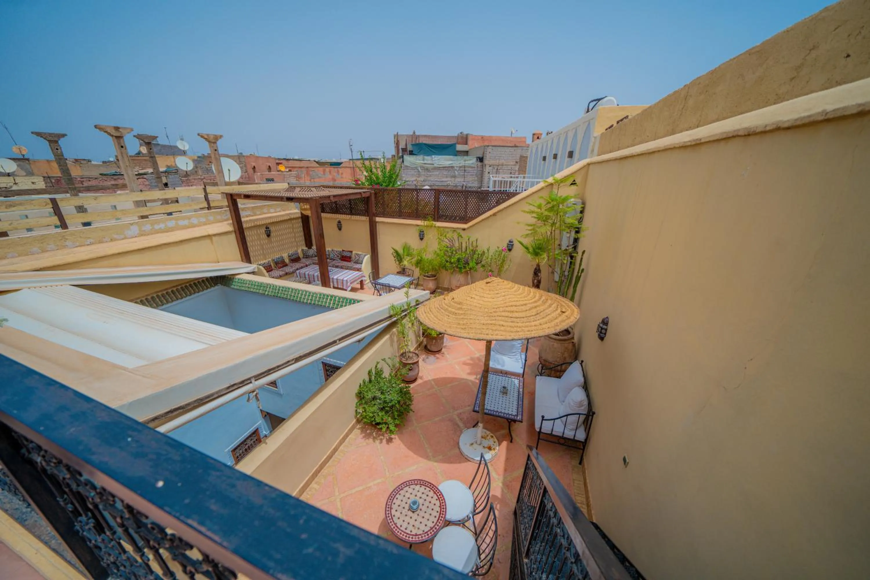 Balcony/Terrace in Riad Euphorbe