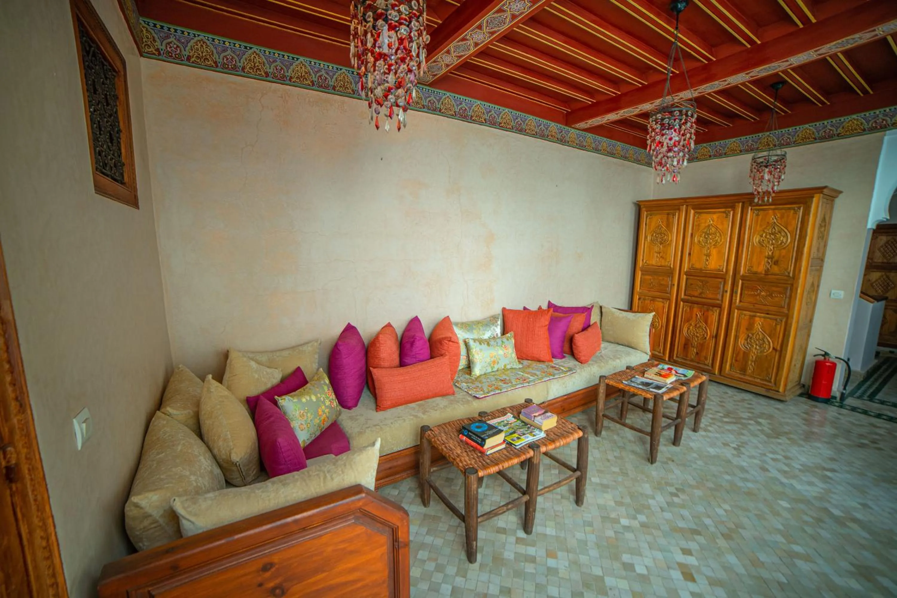 Living room in Riad Euphorbe