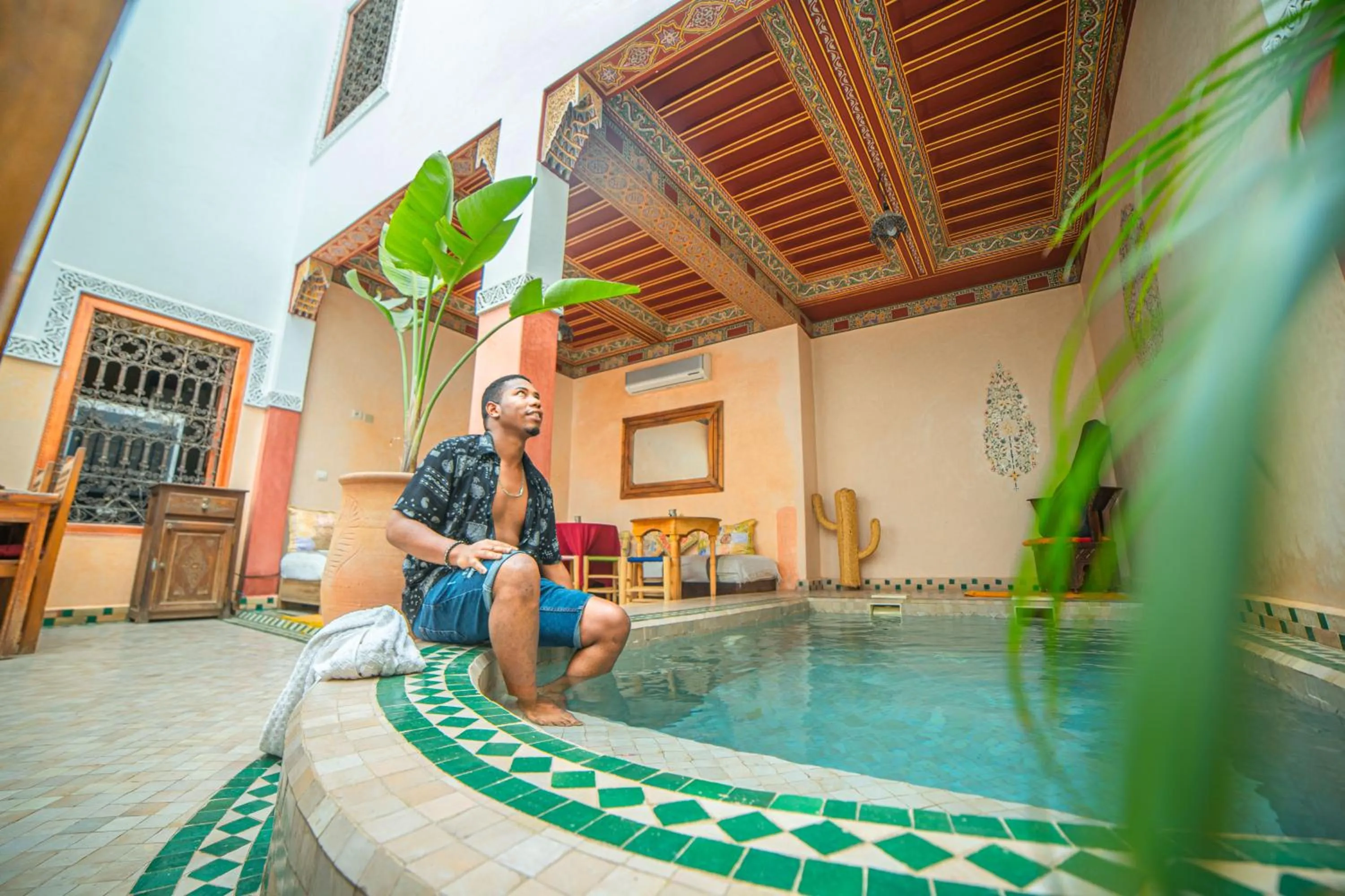 Swimming pool in Riad Euphorbe