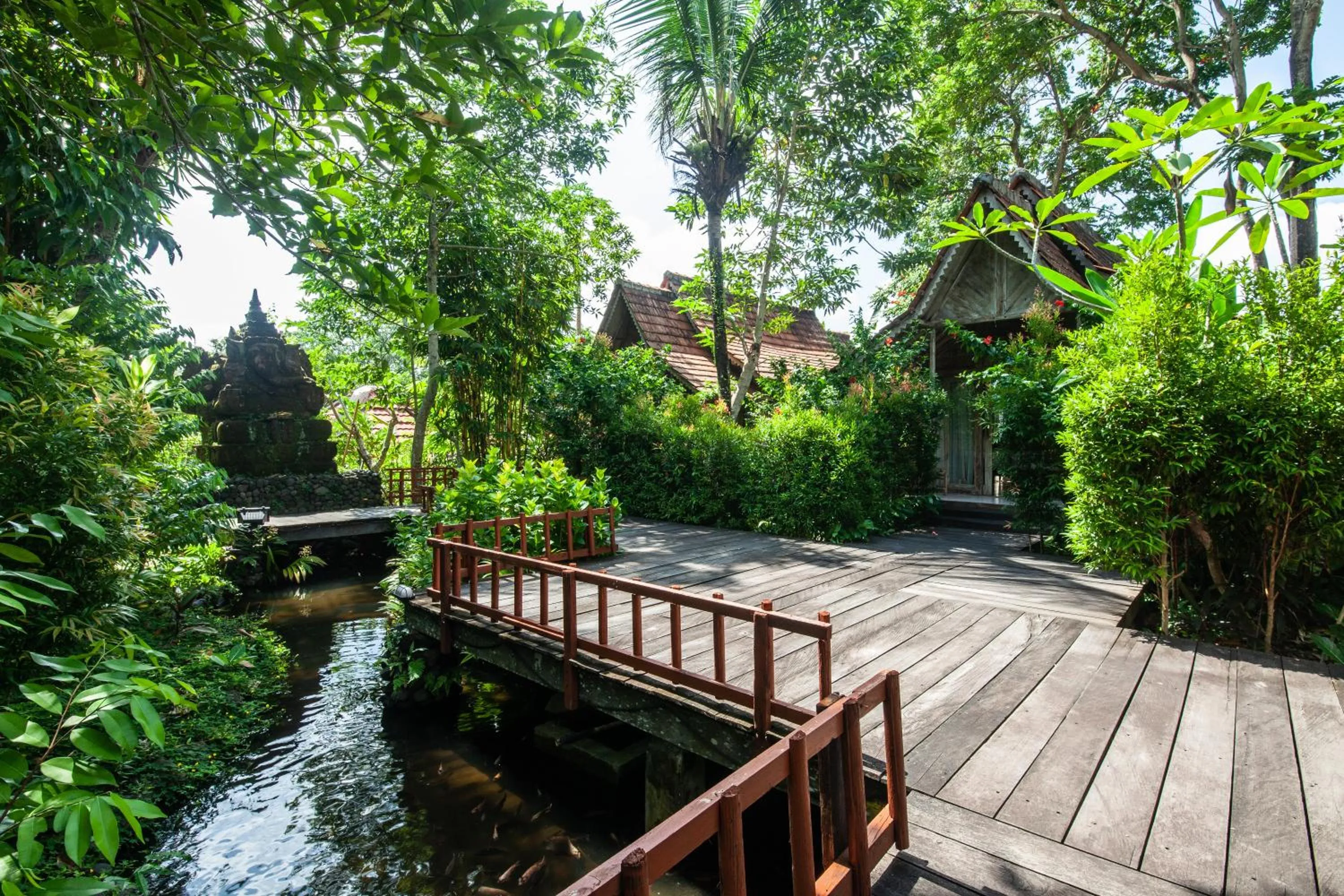 Garden view in Outpost Ubud Bungalows