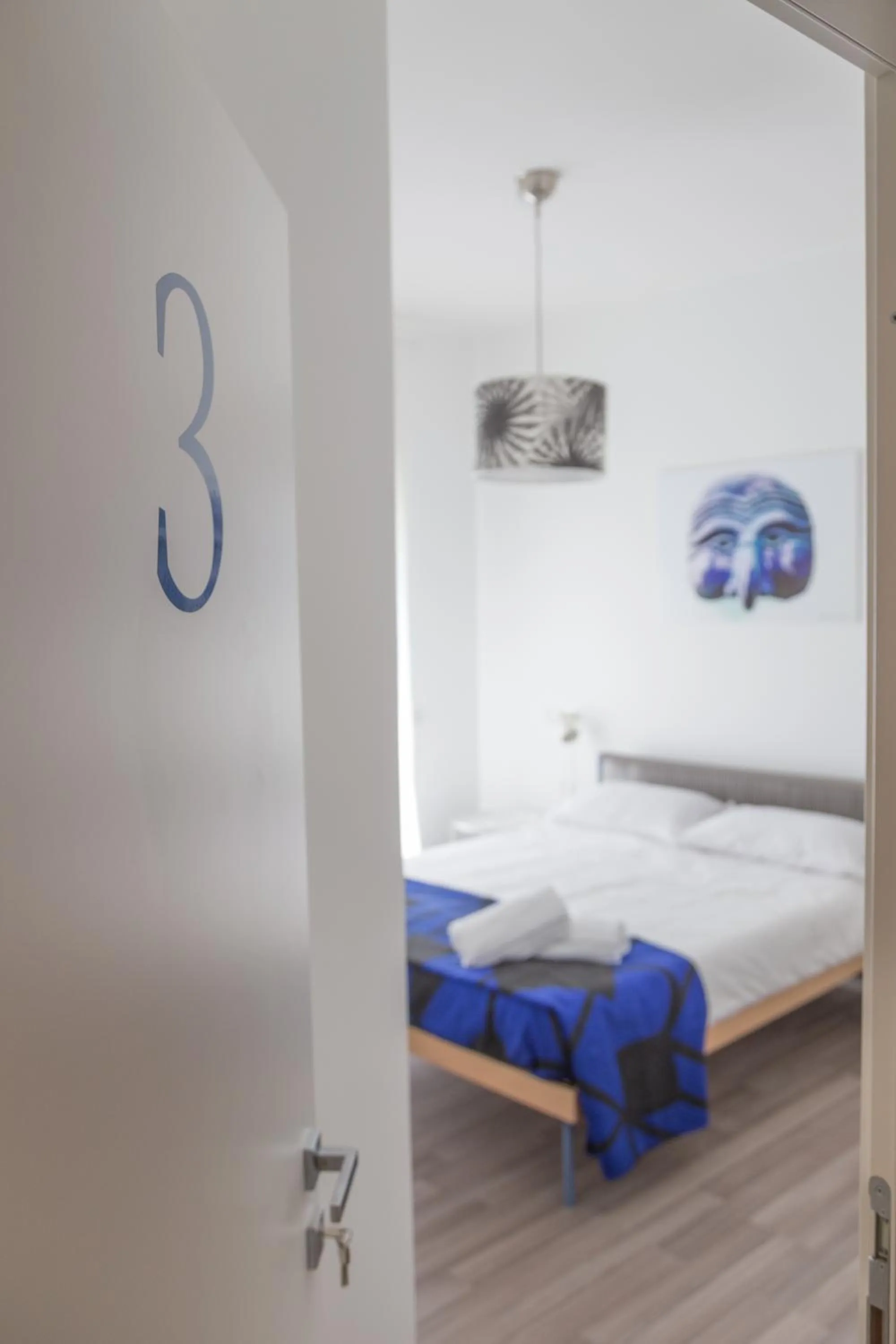 Bed in Nonna Pina Art Rooms