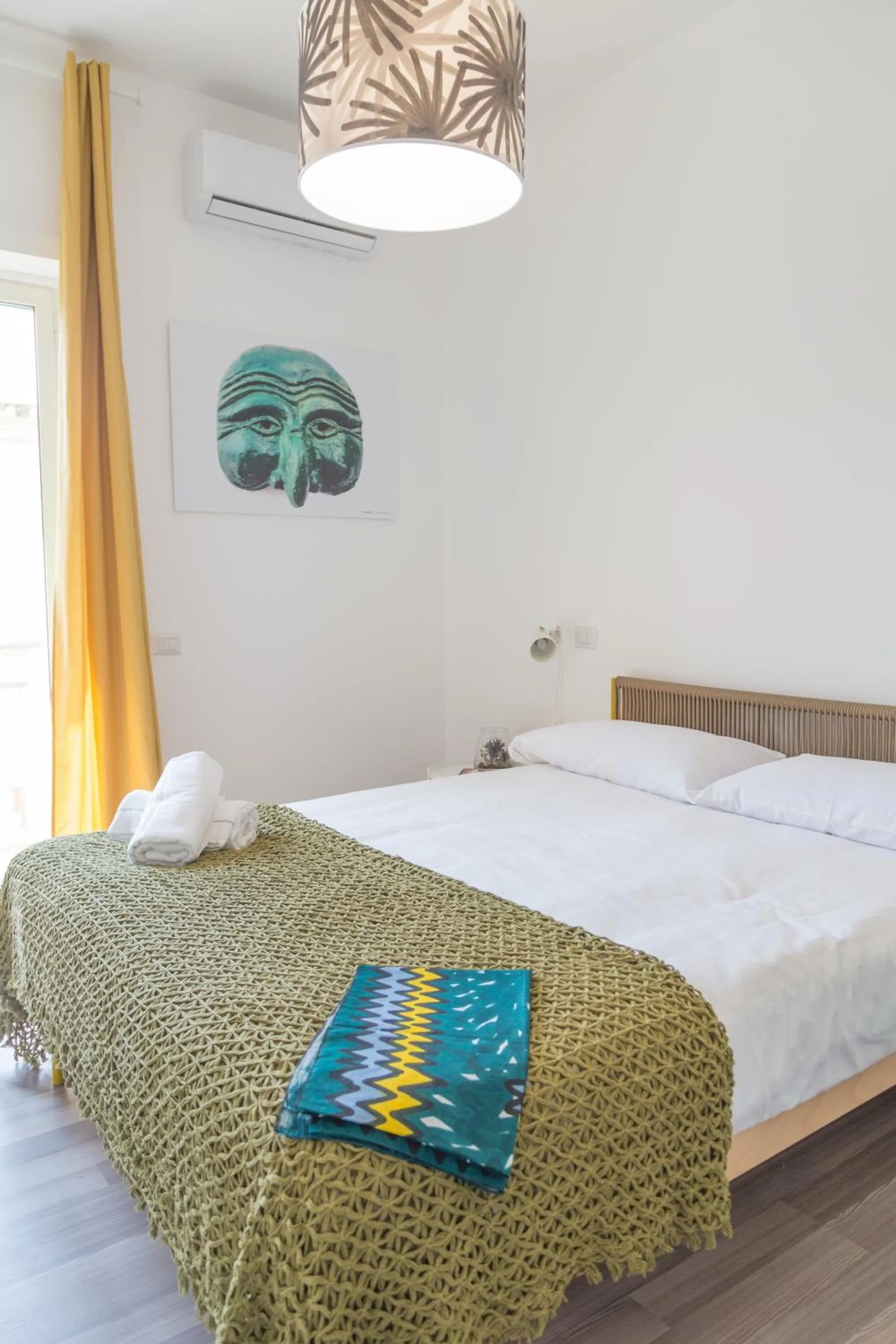 Bed in Nonna Pina Art Rooms