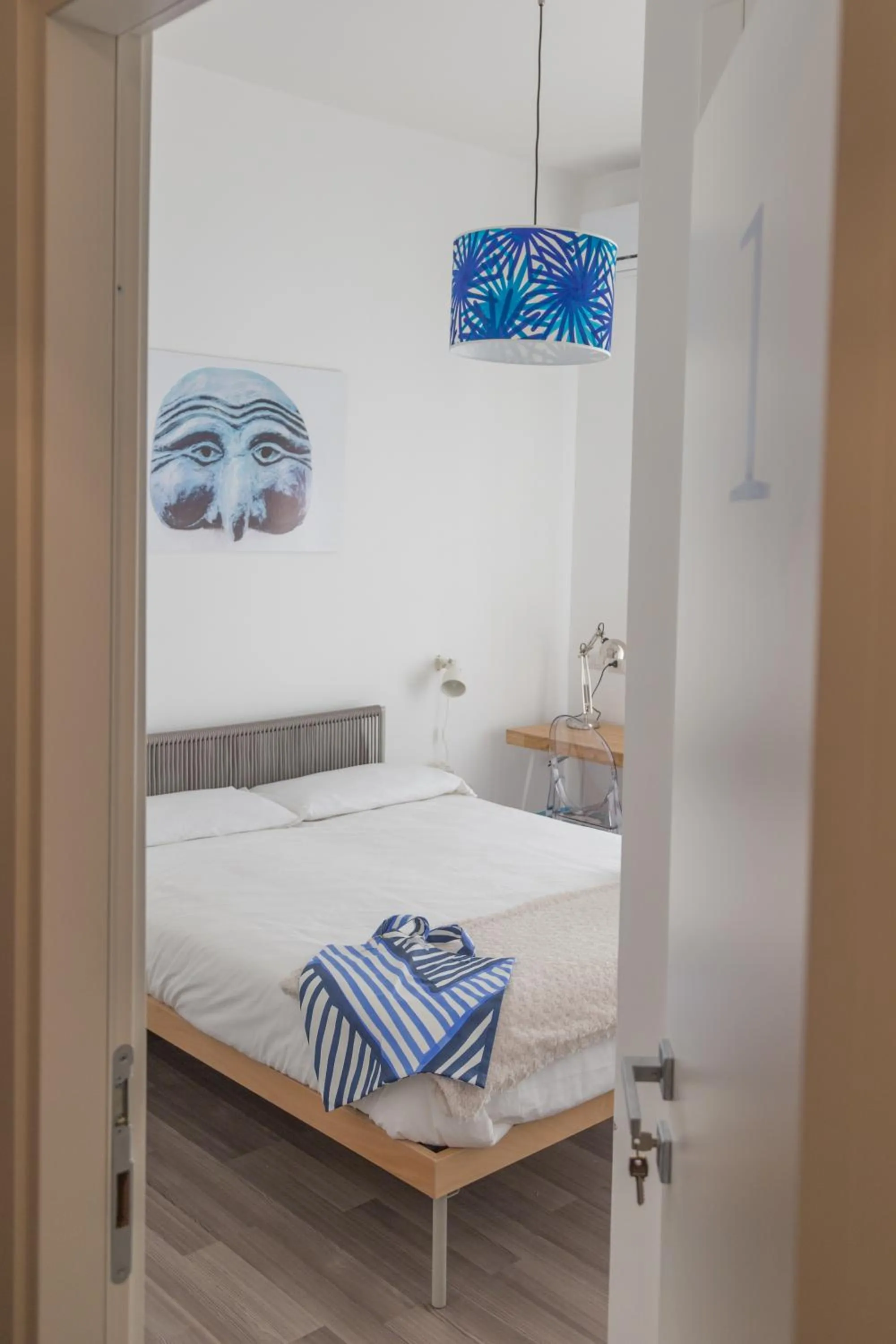 Bed in Nonna Pina Art Rooms