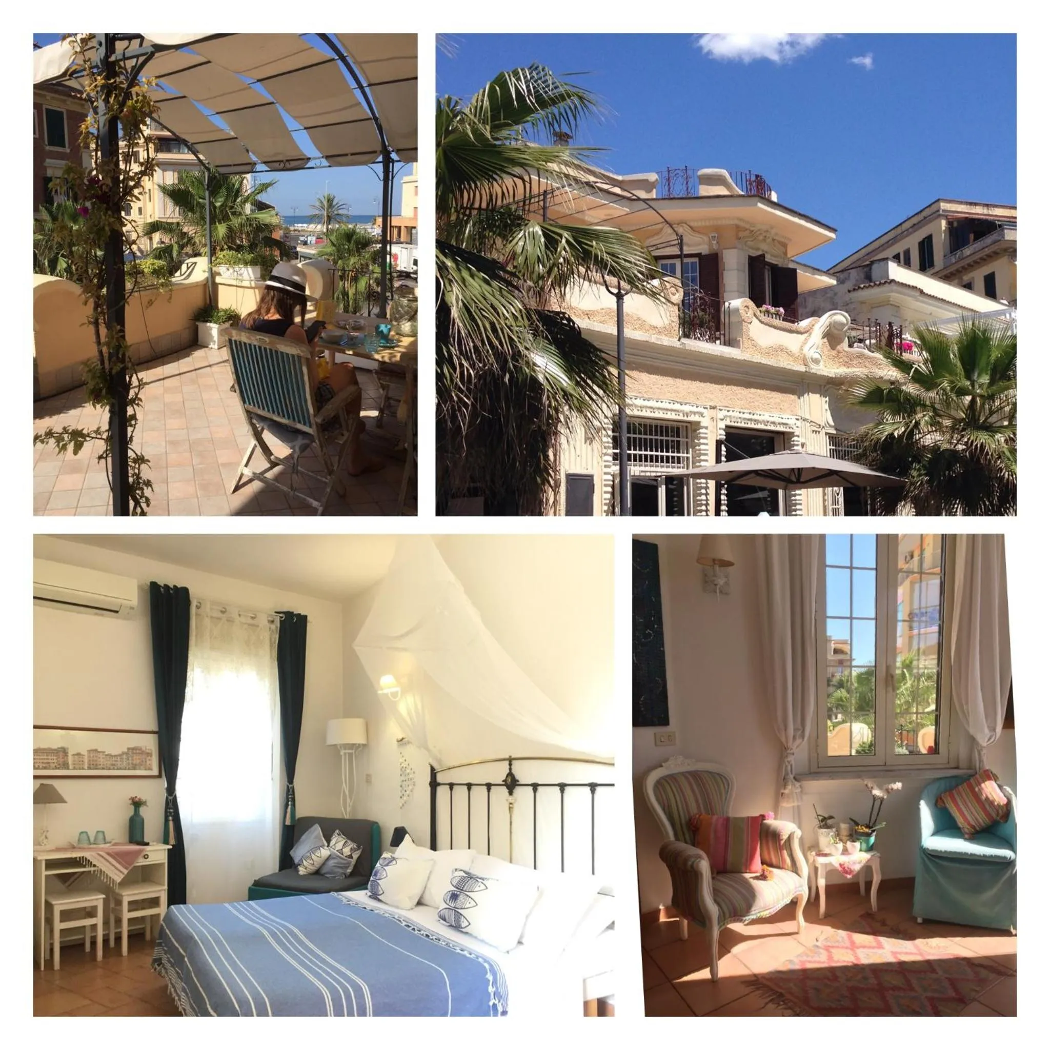 View (from property/room), Bed in Barocchetto Romano