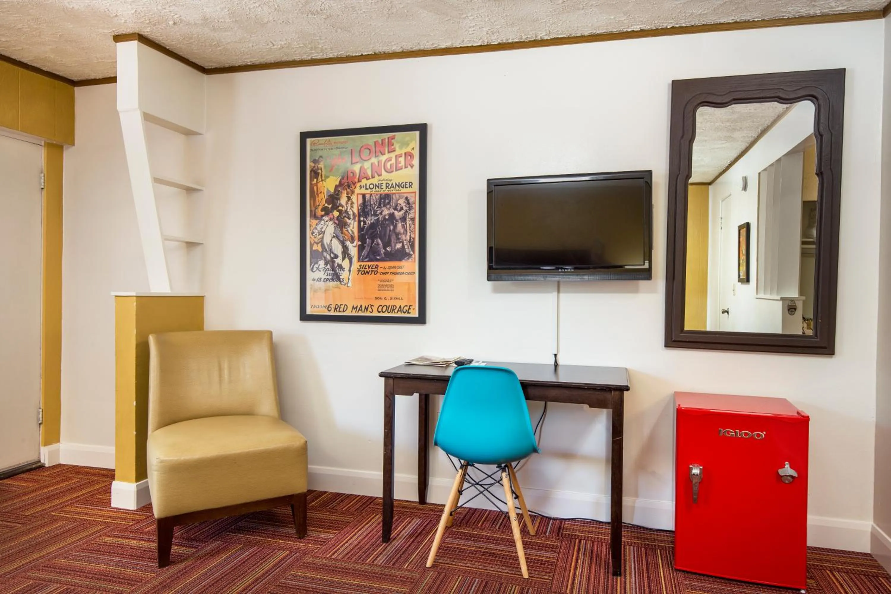 Seating area in Aikens Lodge