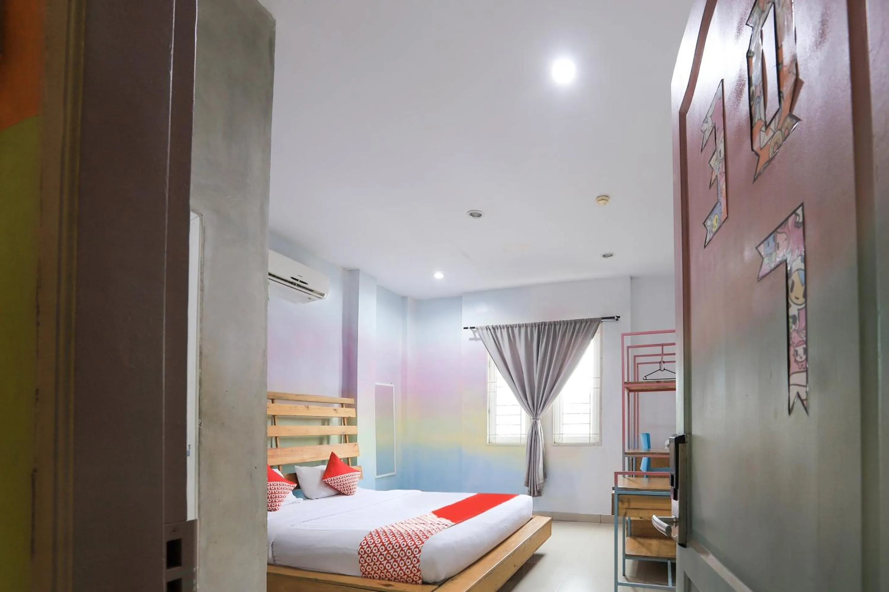 Bedroom, Bed in Hotel O Tokidoki X Ah123 Residence