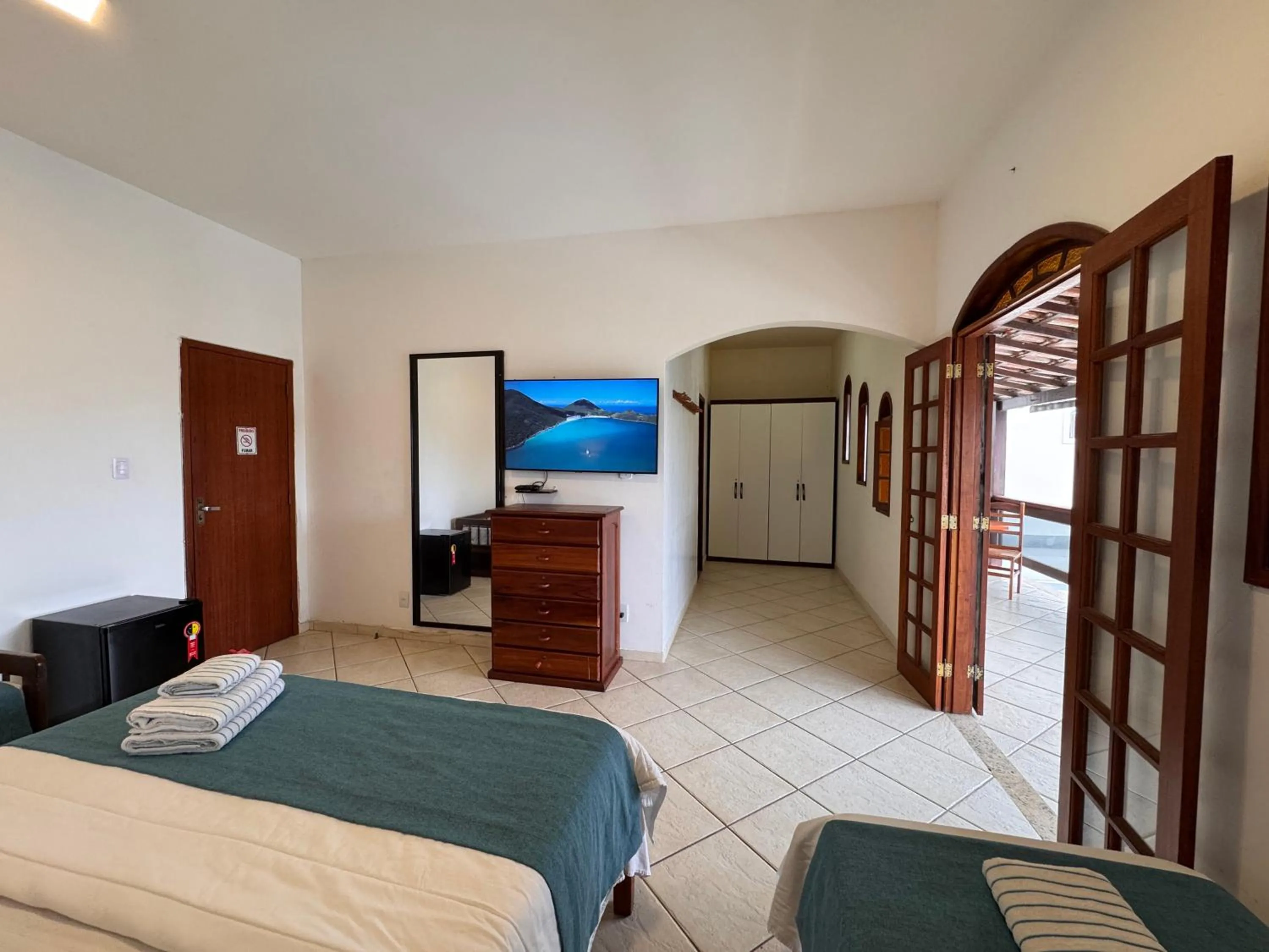 Bed in Pousada Porto Praia