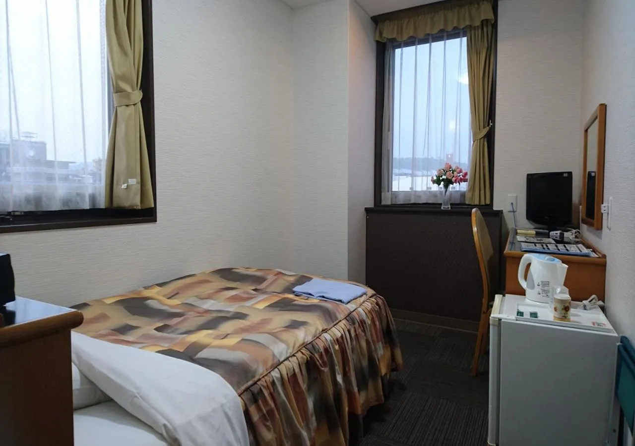 Photo of the whole room, Bed in Terminal Hotel Matsuyama