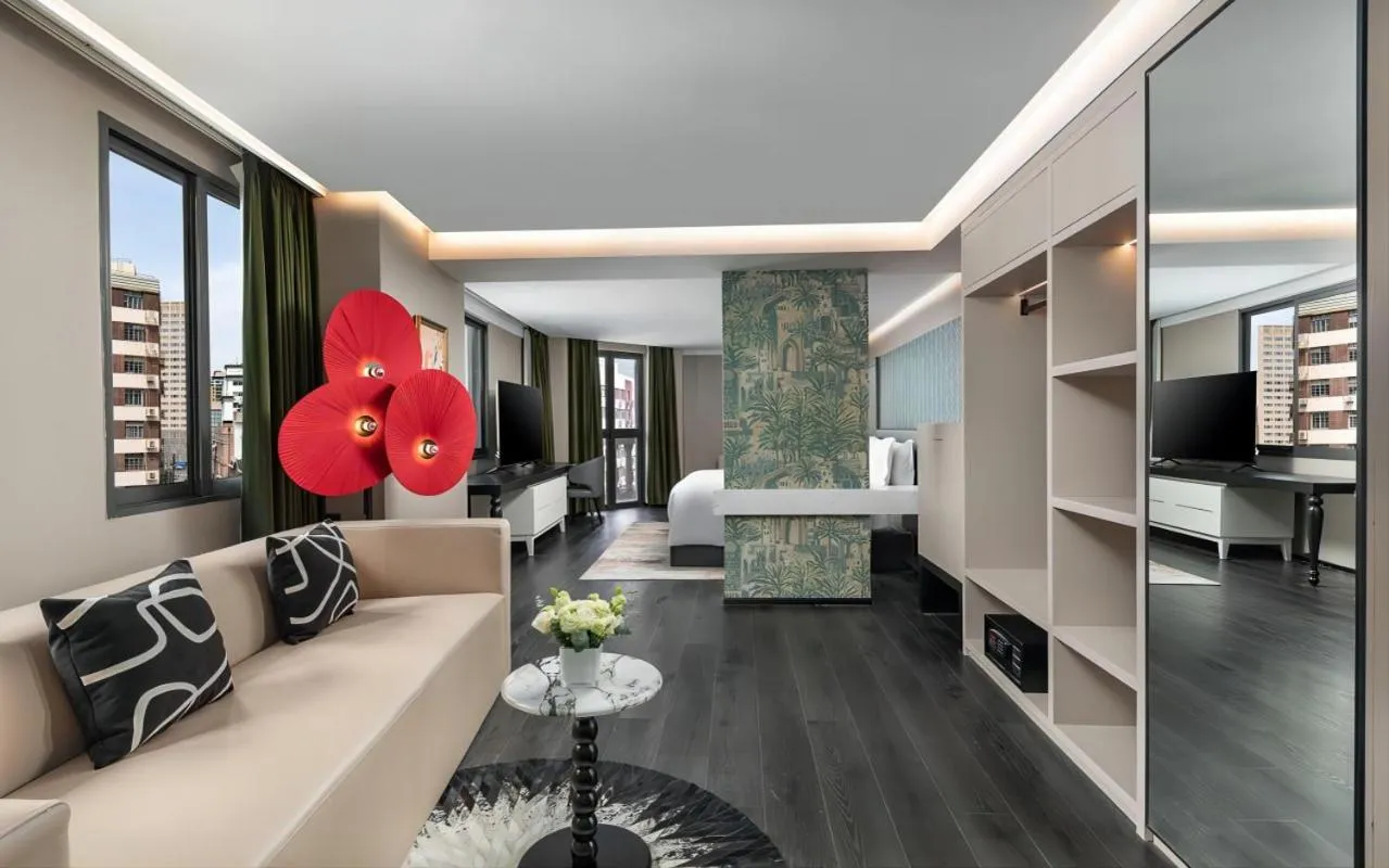 View (from property/room) in JingLai Bushe Hotel Bund Nanjing West Road Shanghai