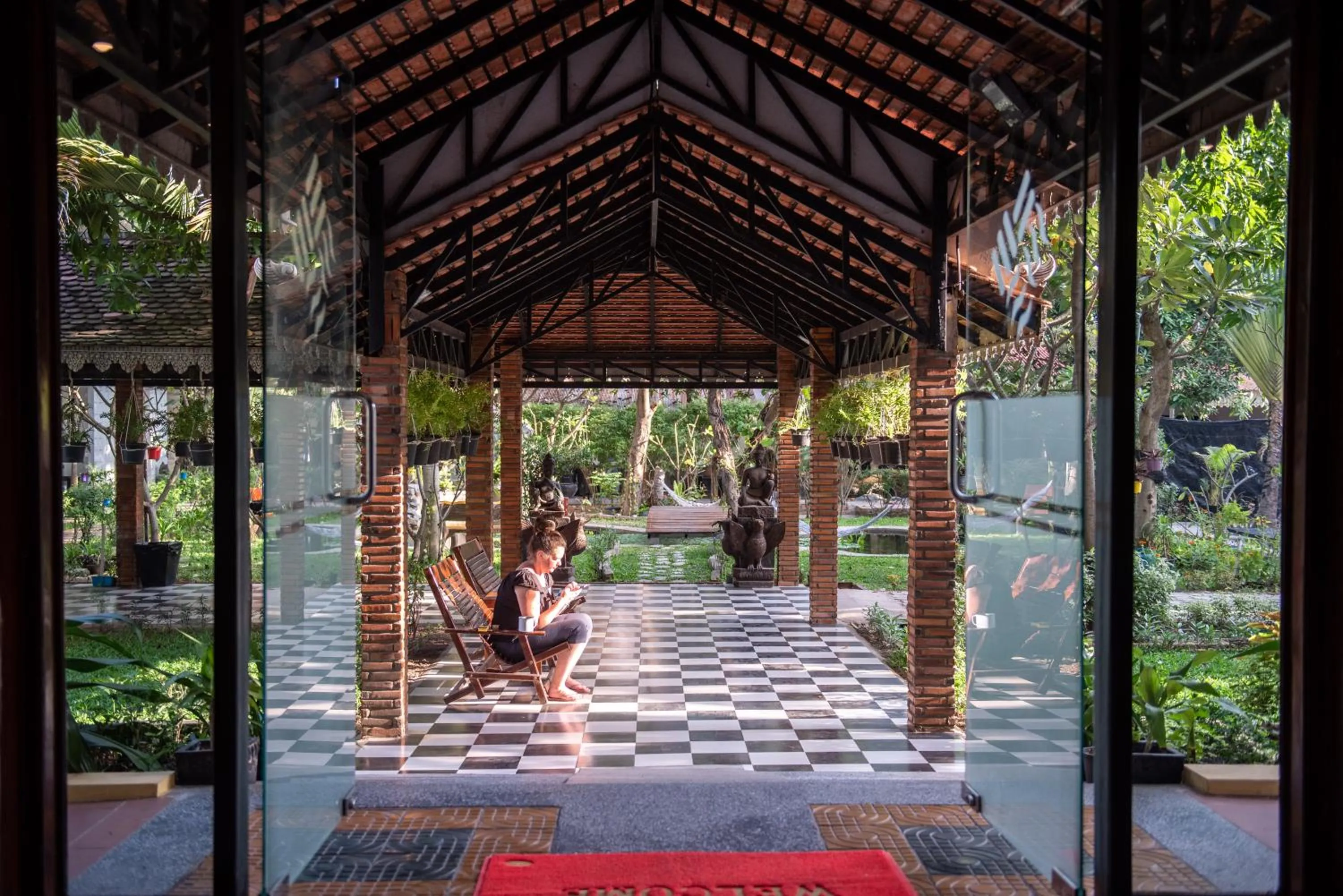 Garden view in The Sanctuary Residence