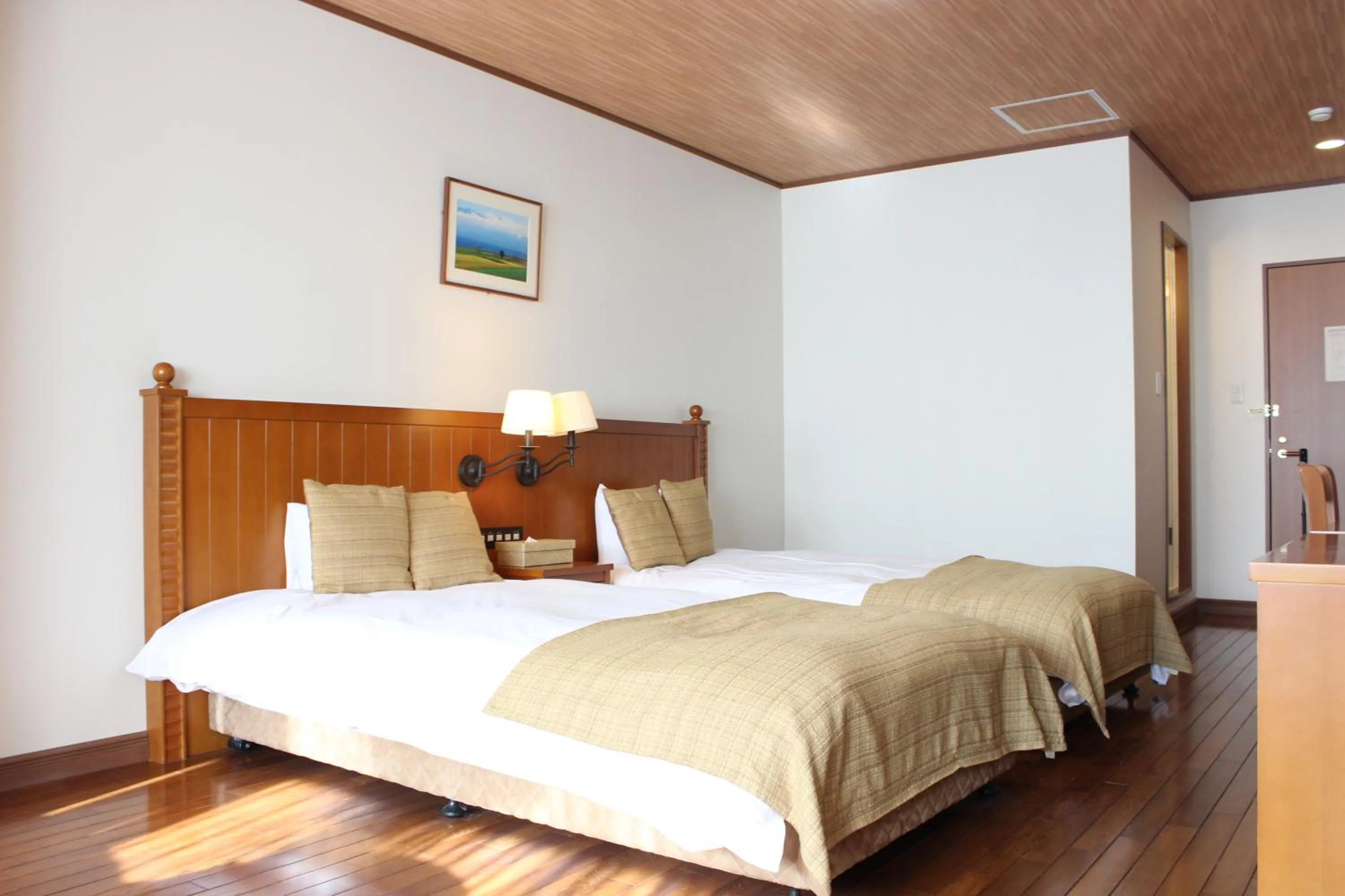 Bed in Asahidake Onsen Hotel Deer Valley