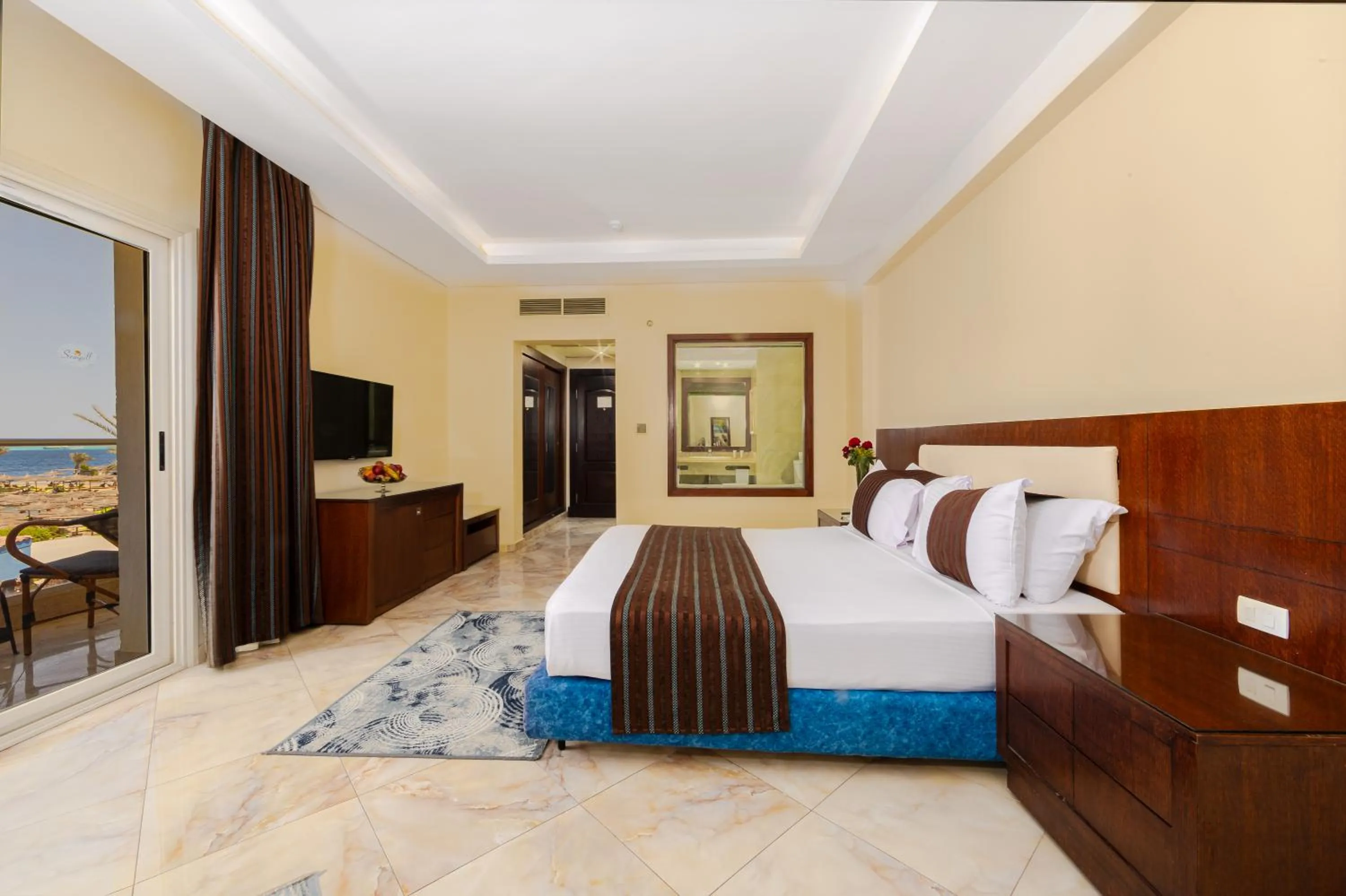 Bedroom, Bed in Seagull Beach Resort - Families and Couples Only